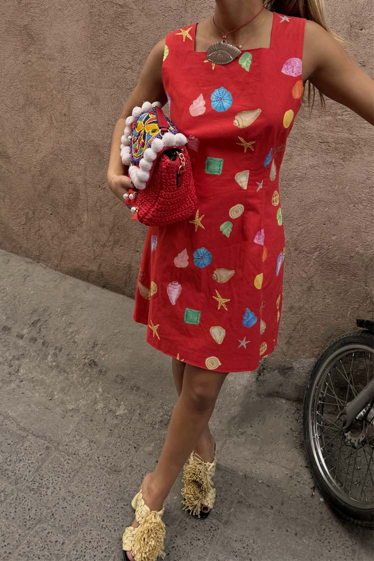 Red Shell Ioana Mini Dress、mySite、solidvoid