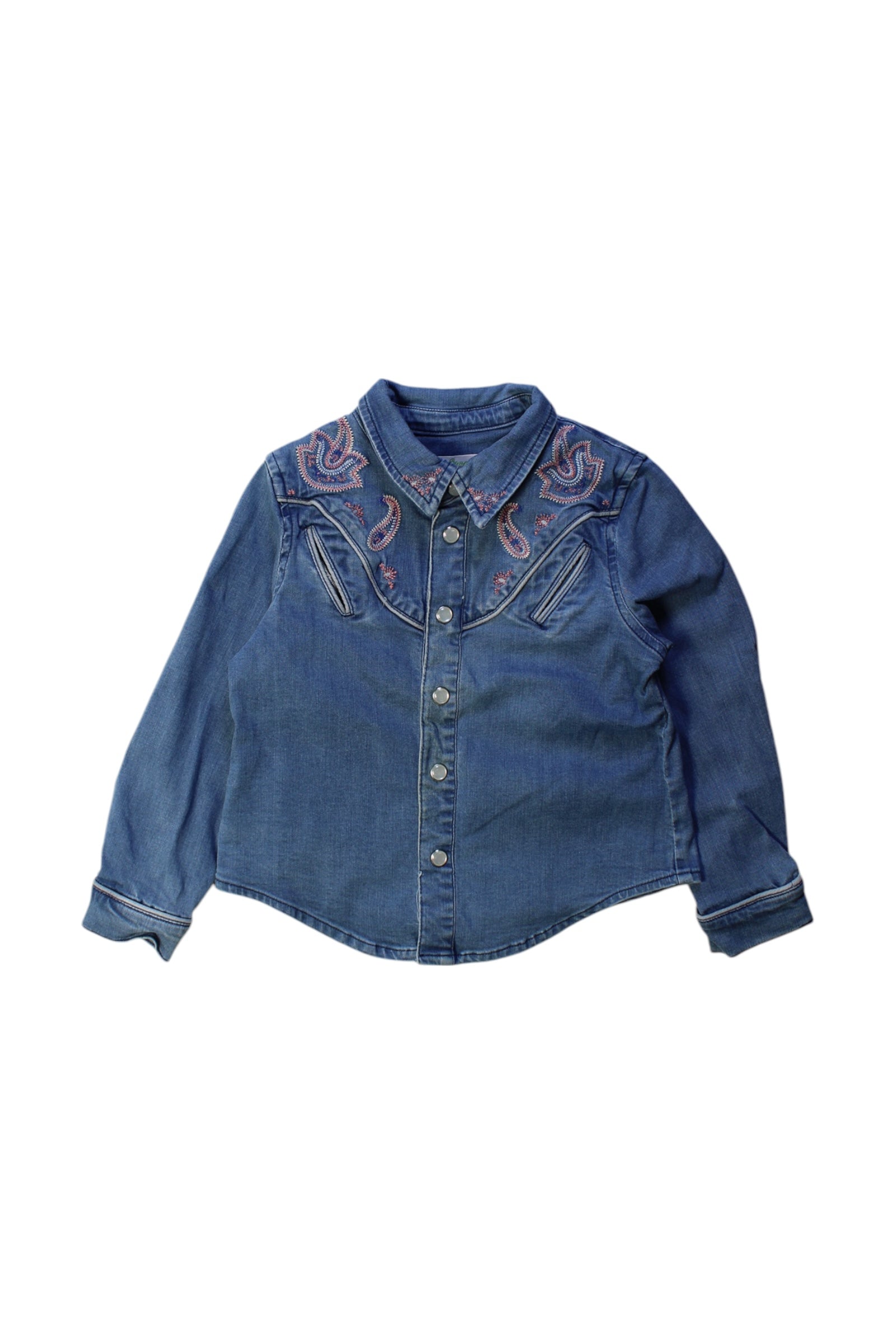 Seed Embroidered Denim Shirt 12-18M、mySite、g9winljtr