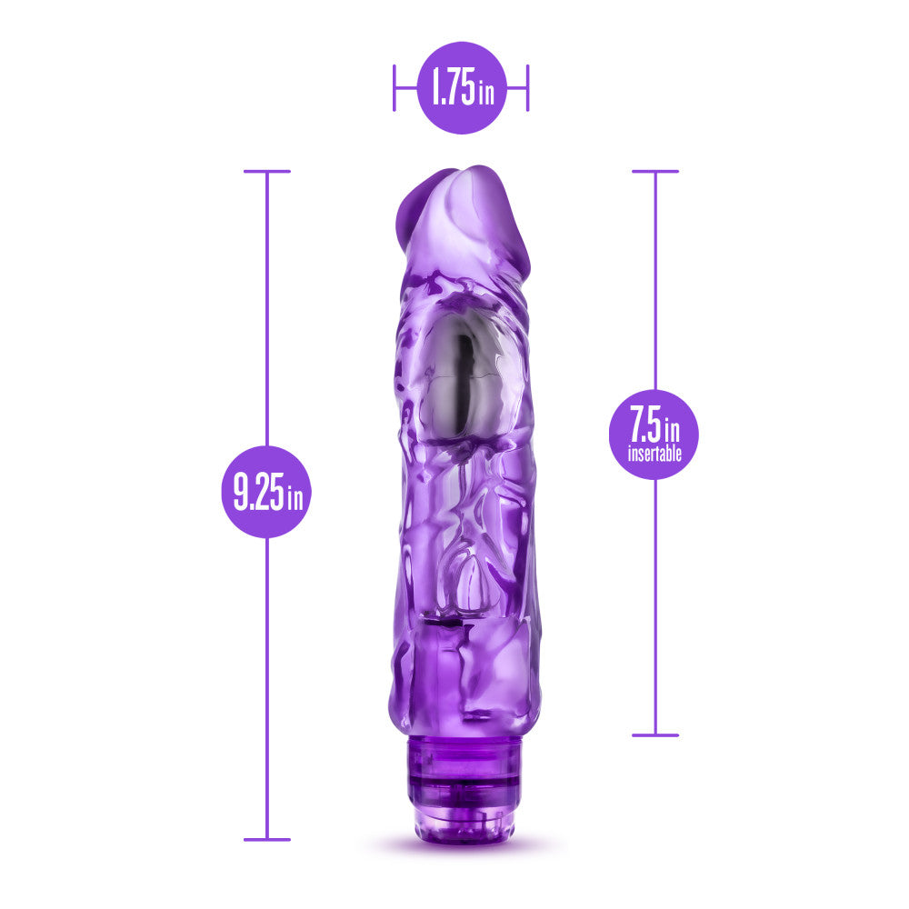 Naturally Yours By Blush® | Wild Ride Realistic Purple 9-Inch Vibrator、mySite、bottomscart
