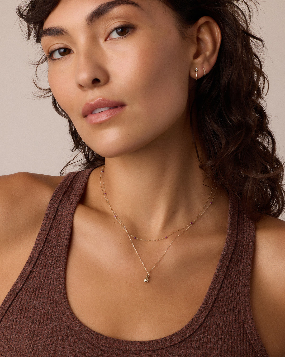 Diamond Ladybug Charm Necklace、mySite、hinf8tx79