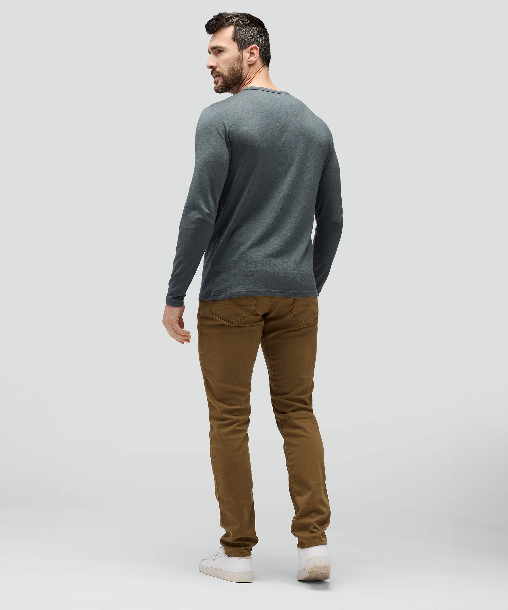 Men's Long Sleeve Merino Crew、mySite、noshort