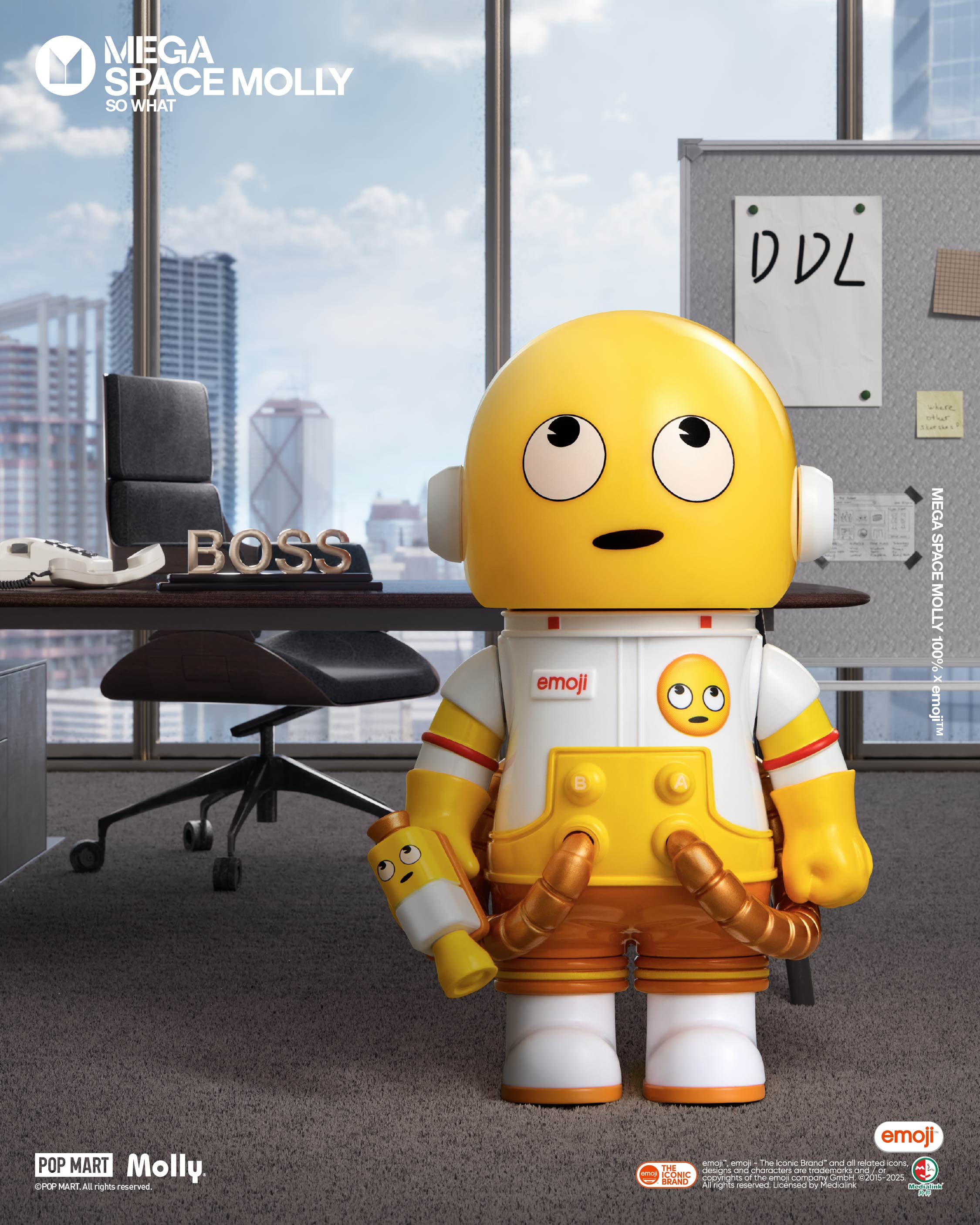  POP MART MEGA SPACE MOLLY 100% × emoji™ Series、mySite、greenlandpopulation