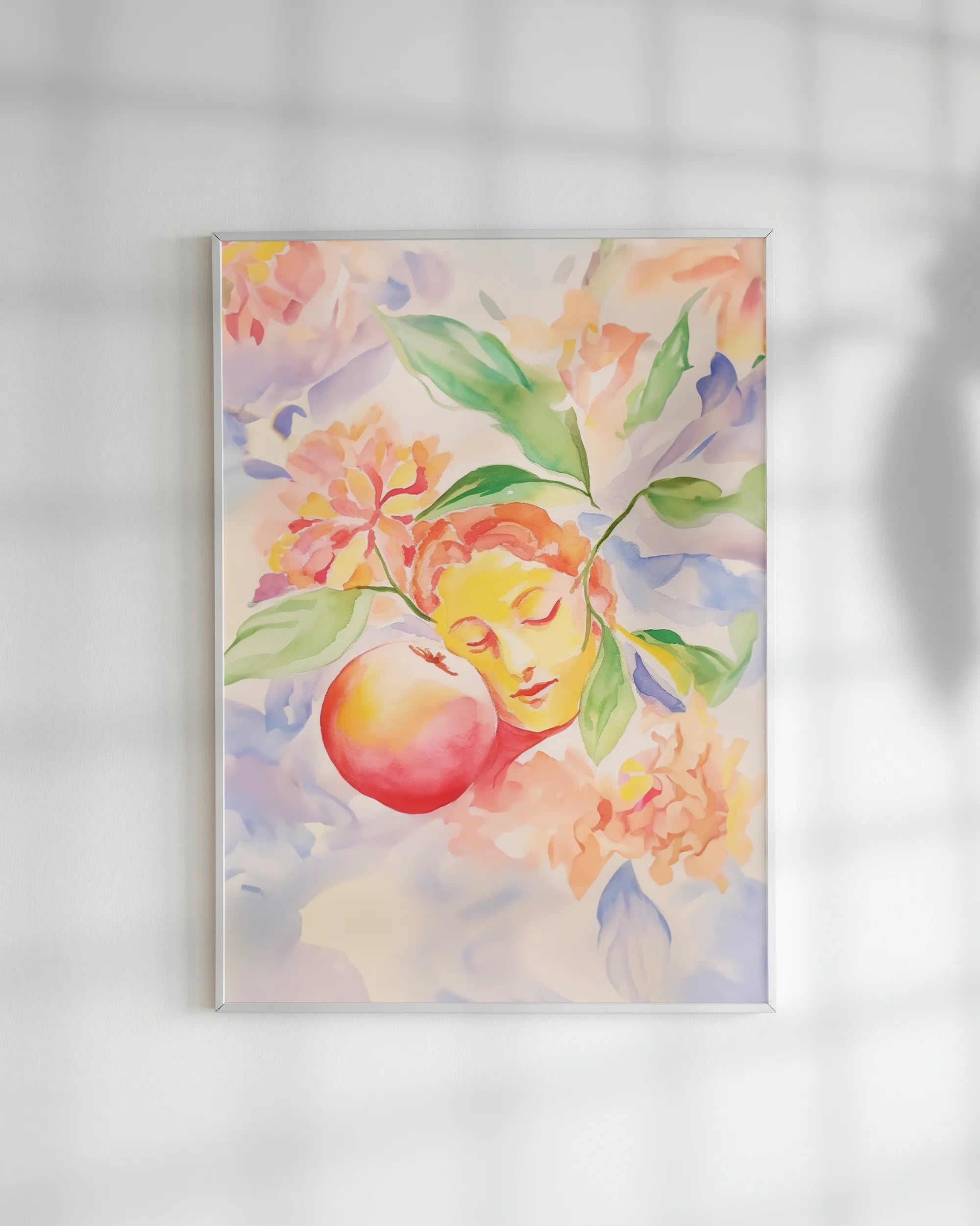 Peach Petals Dreamy Watercolor Art Print、mySite、gigharbornorthrealestate