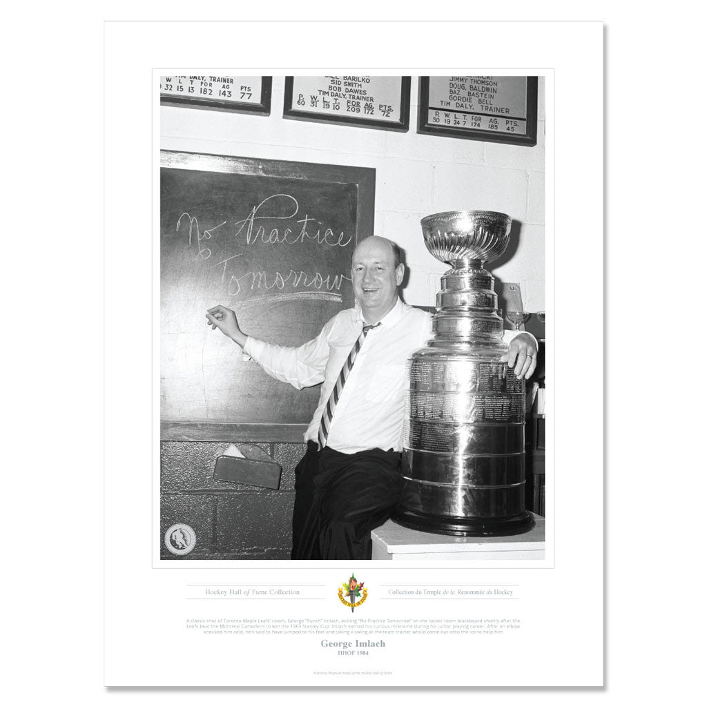 Toronto Maple Leafs Memorabilia - 1963 No Practice Tomorrow Black & White Print- 12 x 16