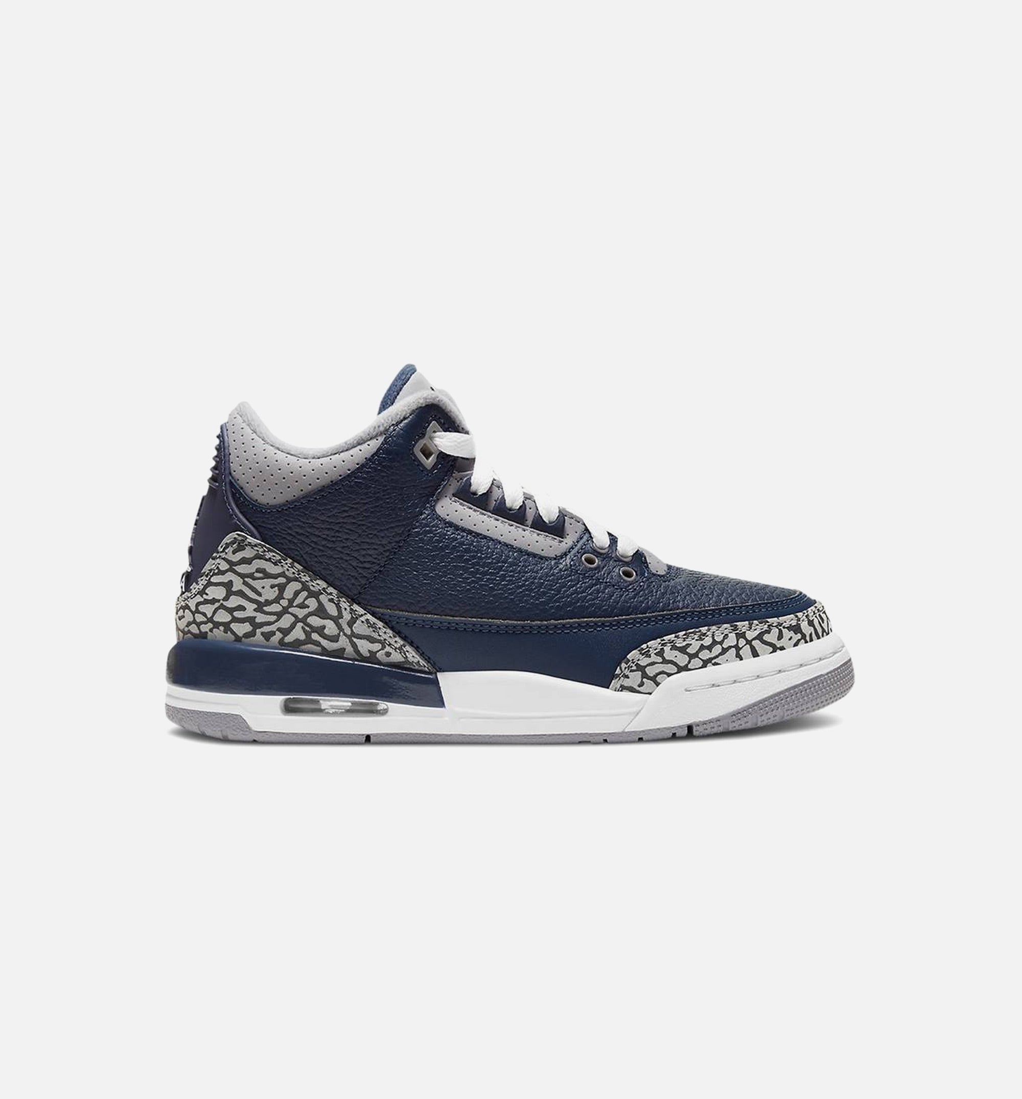 Air Jordan Retro 3 Midnight Navy Grade School Lifestyle Shoe - Navy/White/Grey、mySite、dreamappss