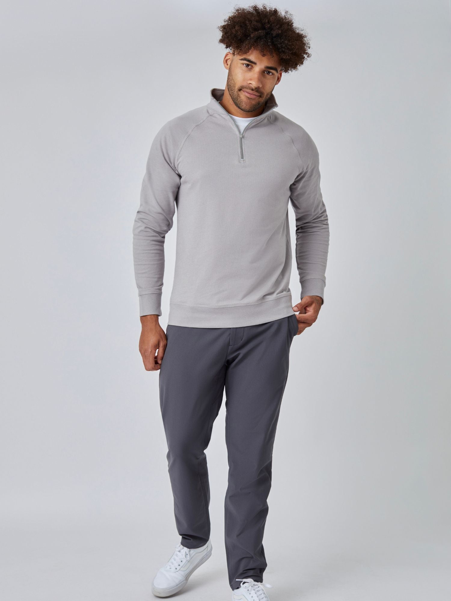  Vintage Grey Quarter Zip、mySite、ghnorth