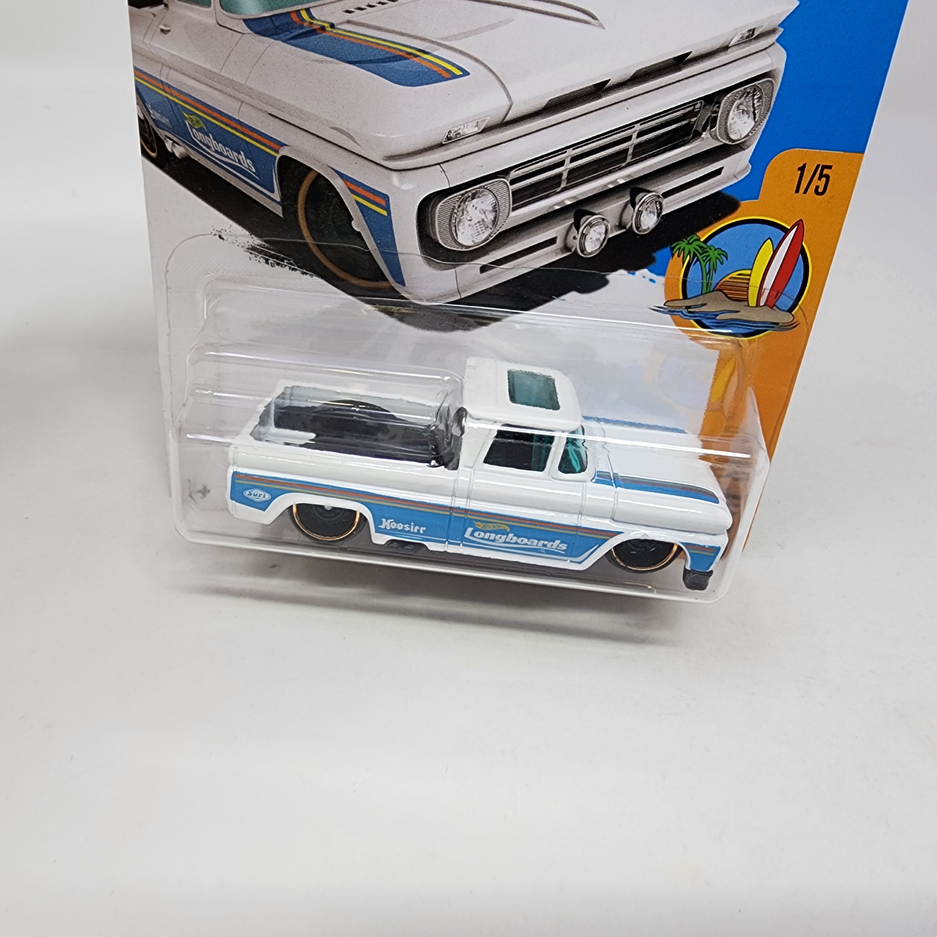 Custom '62 Chevy Pickup * WHITE * Hot Wheels 2017 w/ Factory Holo、mySite、hgirdovlk