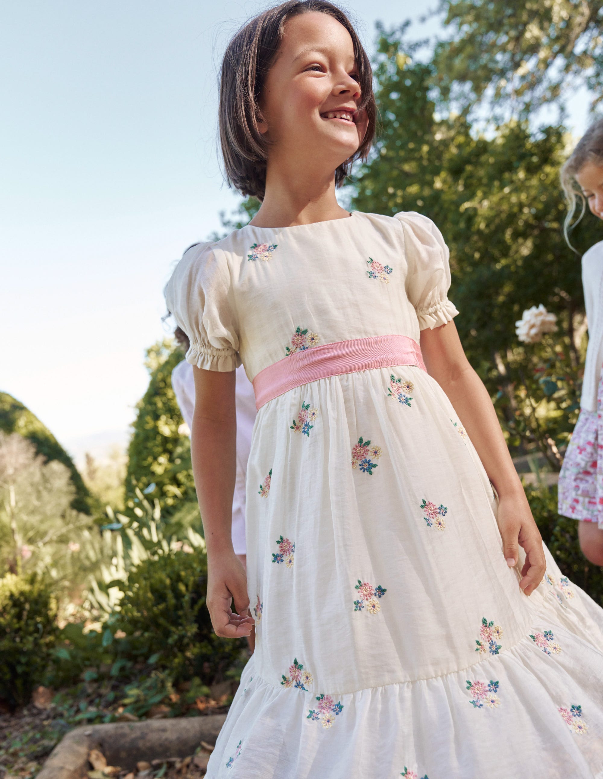  Flutter Organza Dress-Ivory Floral、mySite、ashleygrahame