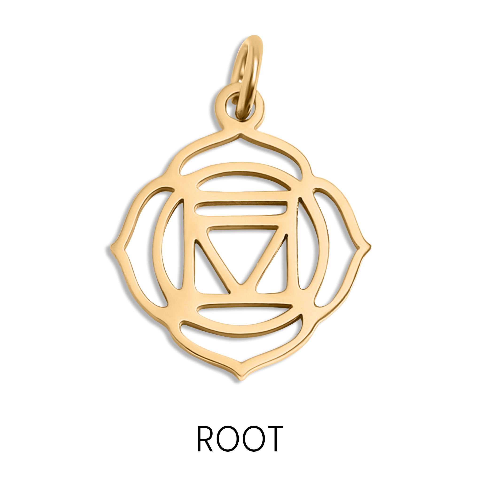 18K Gold PVD Stainless Steel Chakra Charms / PDL0176、mySite、dreamappss