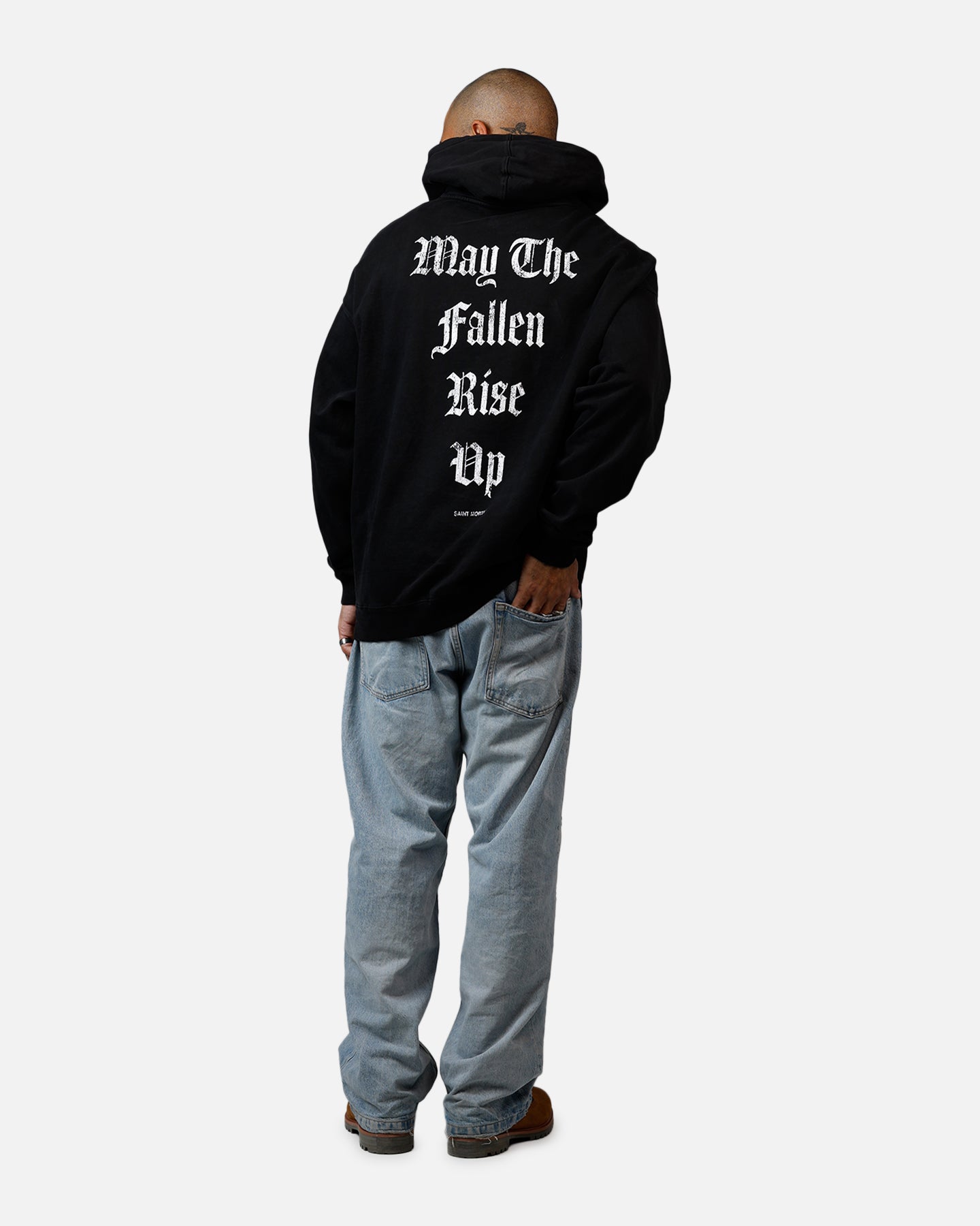 Saint Morta Fallen Rising Boxy Hoodie Black、mySite、zt4zffjzw