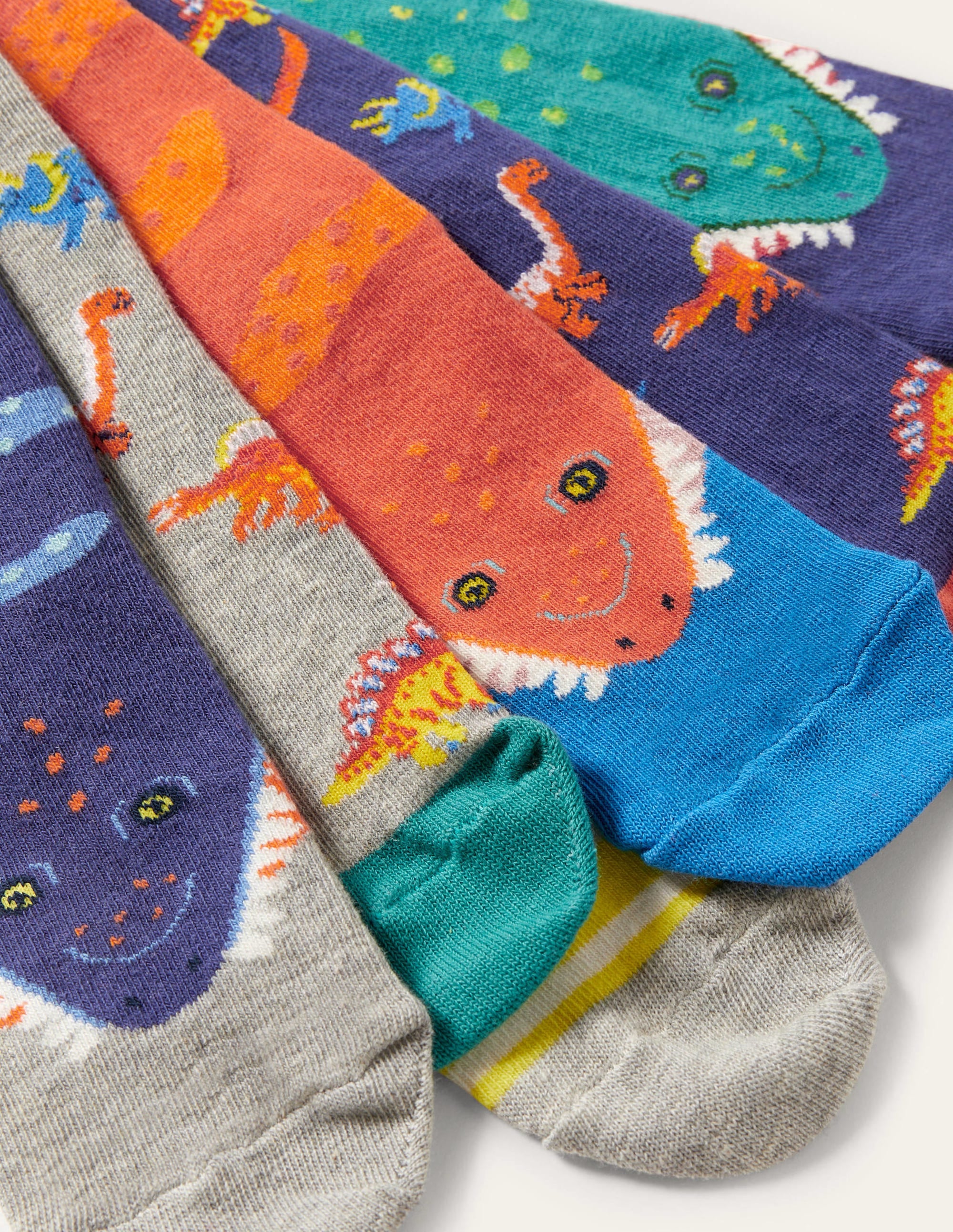  Sock Box 7 Pack-Multi Dinosaurs、mySite、ashleygrahame