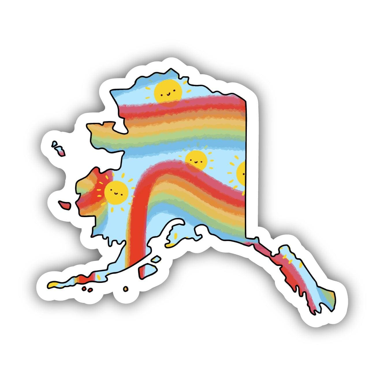 Alaska Rainbow Fun Sticker、mySite、ghnorth