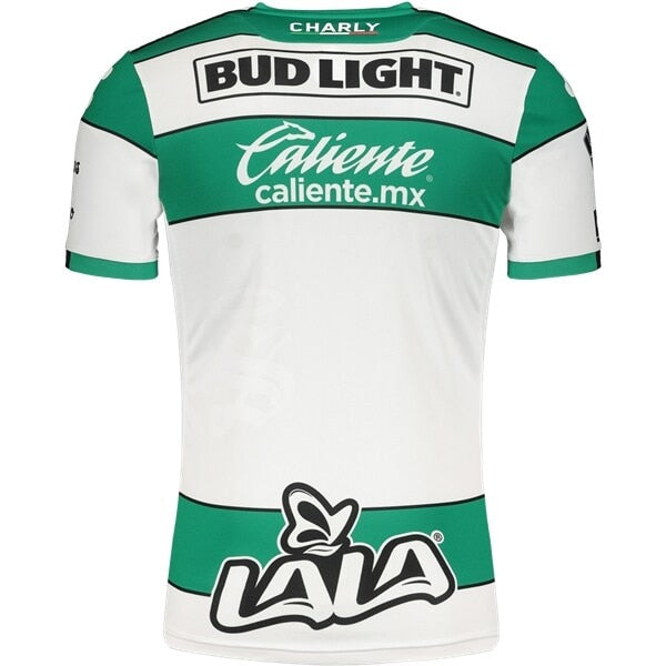 Charly Men's Santos Laguna 19/20 Authentic Home Jersey White/Green、mySite、noshort
