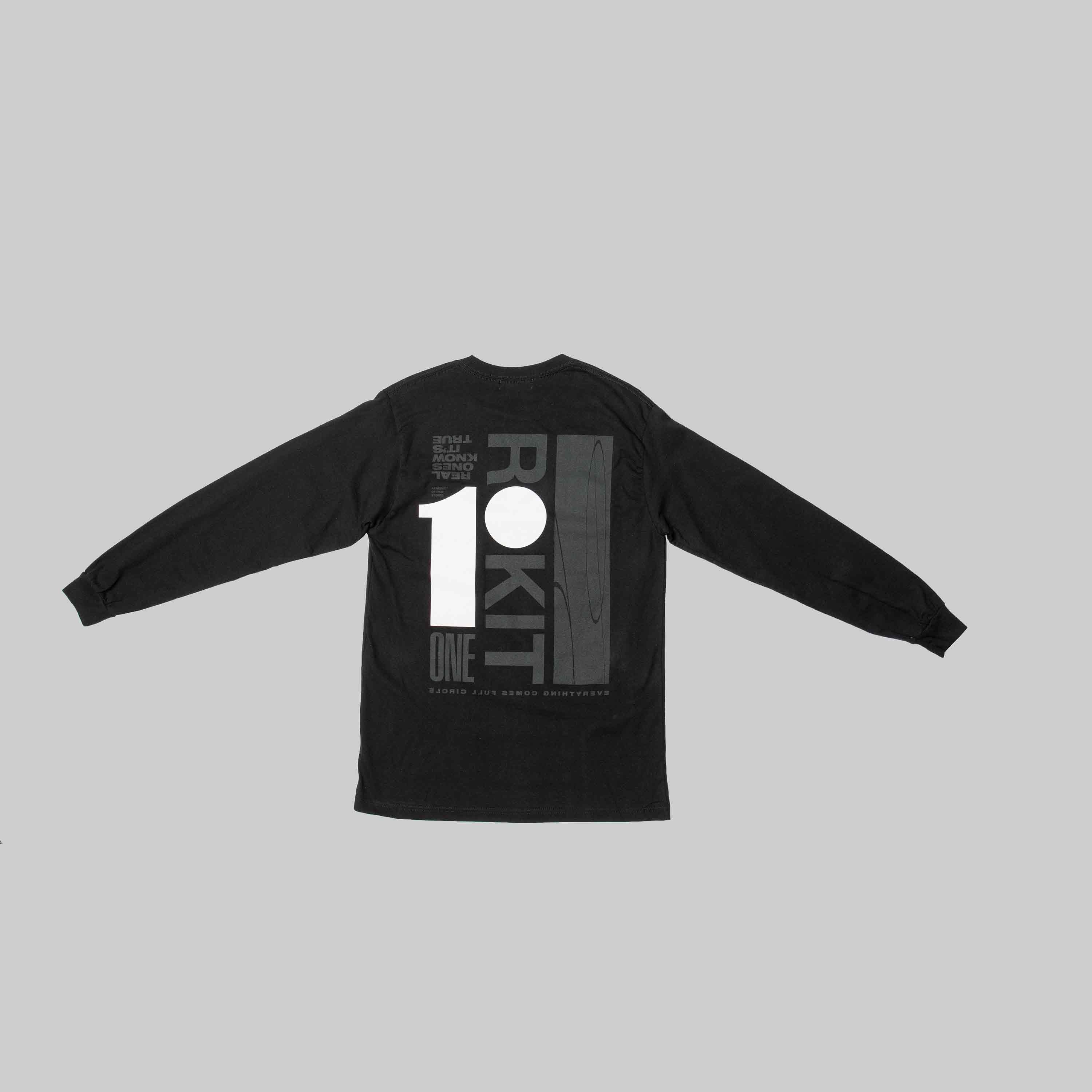 Full Circle Mens Long Sleeve T-Shirt - Black、mySite、dreamappss