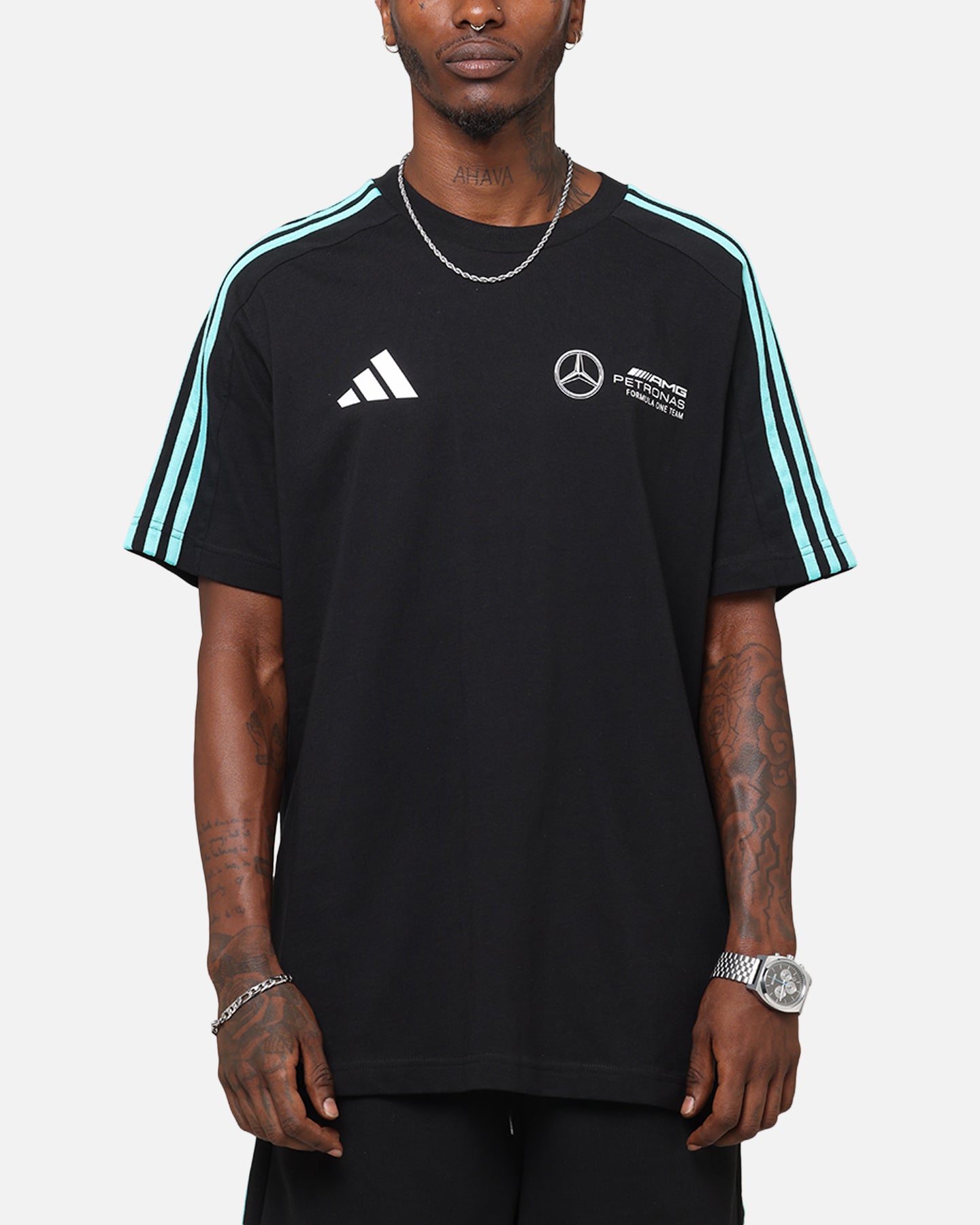 adidas x Mercedes-AMG PETRONAS Formula One F1 DNA T-Shirt Black/White、mySite、zt4zffjzw