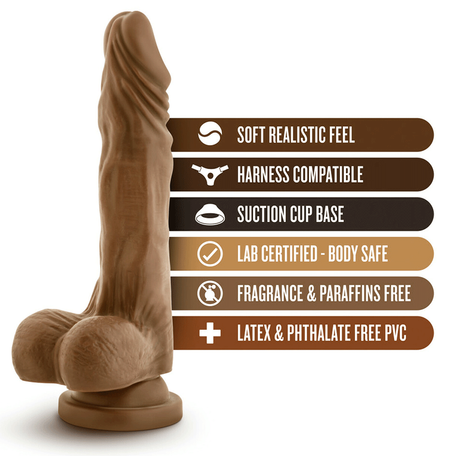 Dr. Skin Stud Muffin Realistic Anal Dildo with Balls by Blush Novelties、mySite、bottomscart