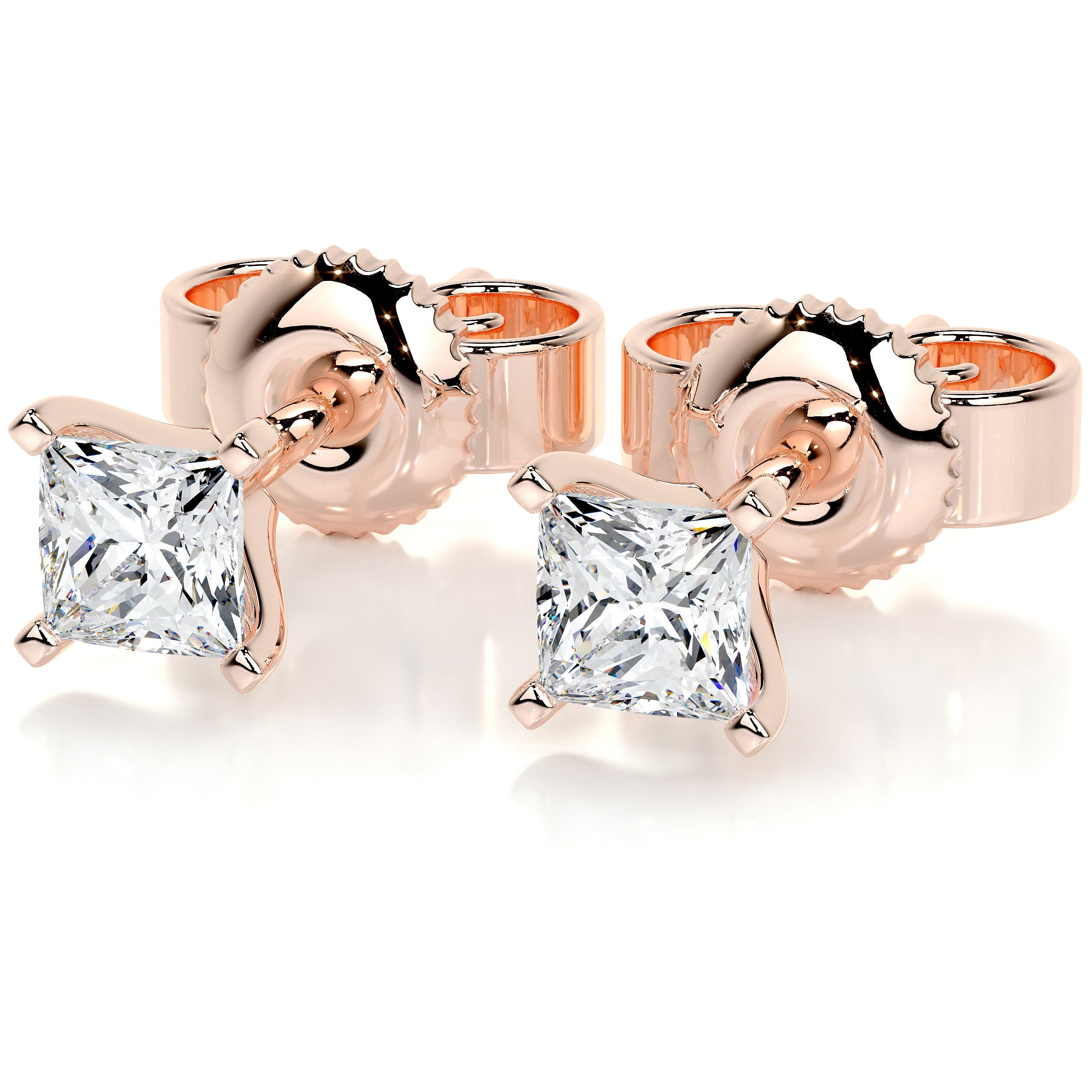 Magnolia Lab Grown Diamond Earrings -14K Rose Gold、mySite、hinf8tx79