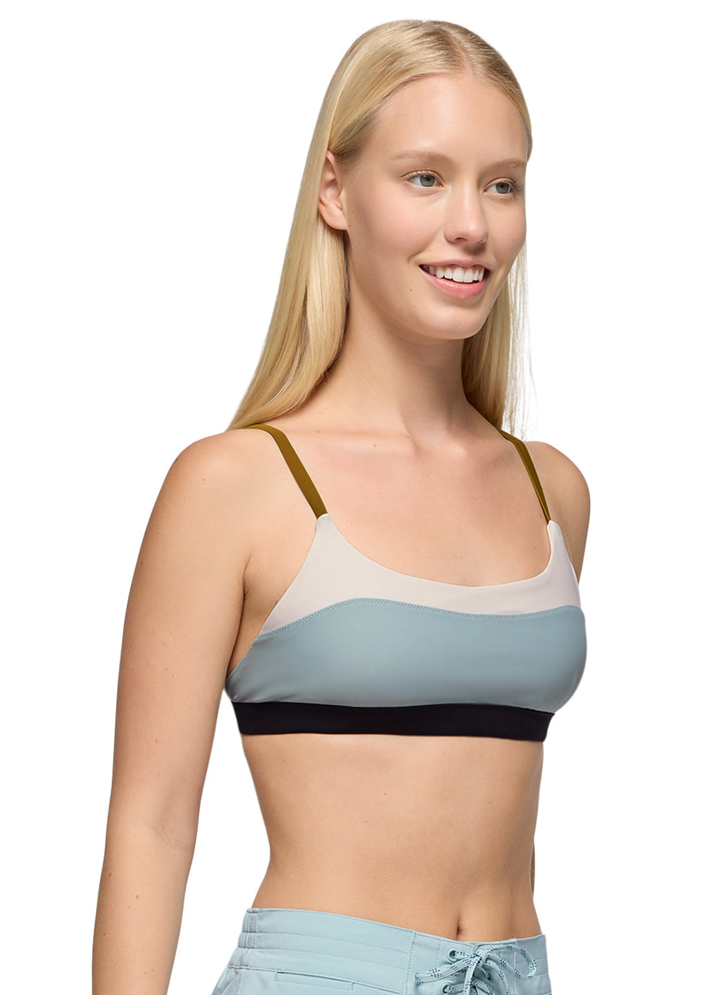prAna Women's Color Block Baja Bound Adjustable Bikini Top、mySite、noshort