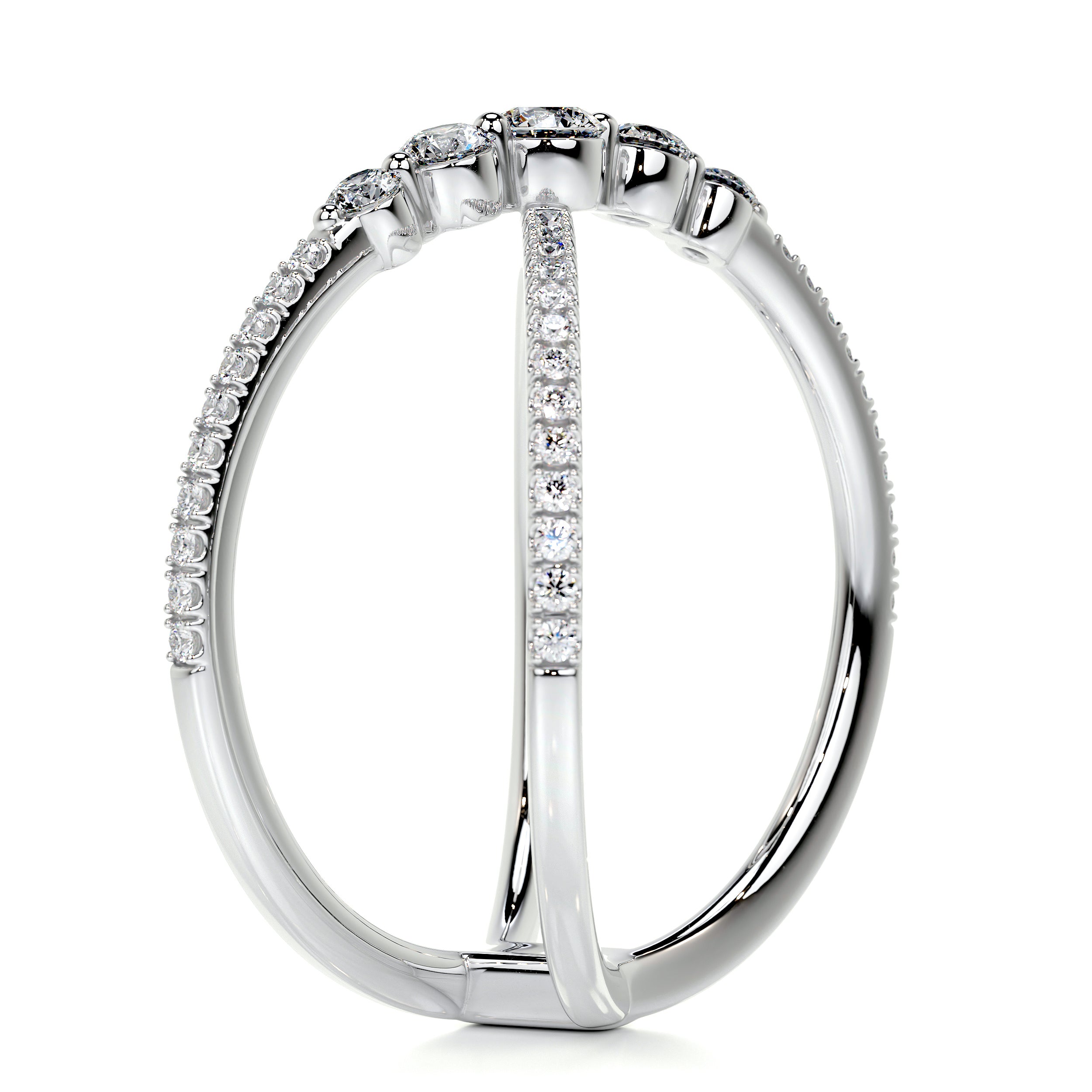 Iris Fashion Diamond Ring (0.42 Carat) -14K White Gold、mySite、hinf8tx79