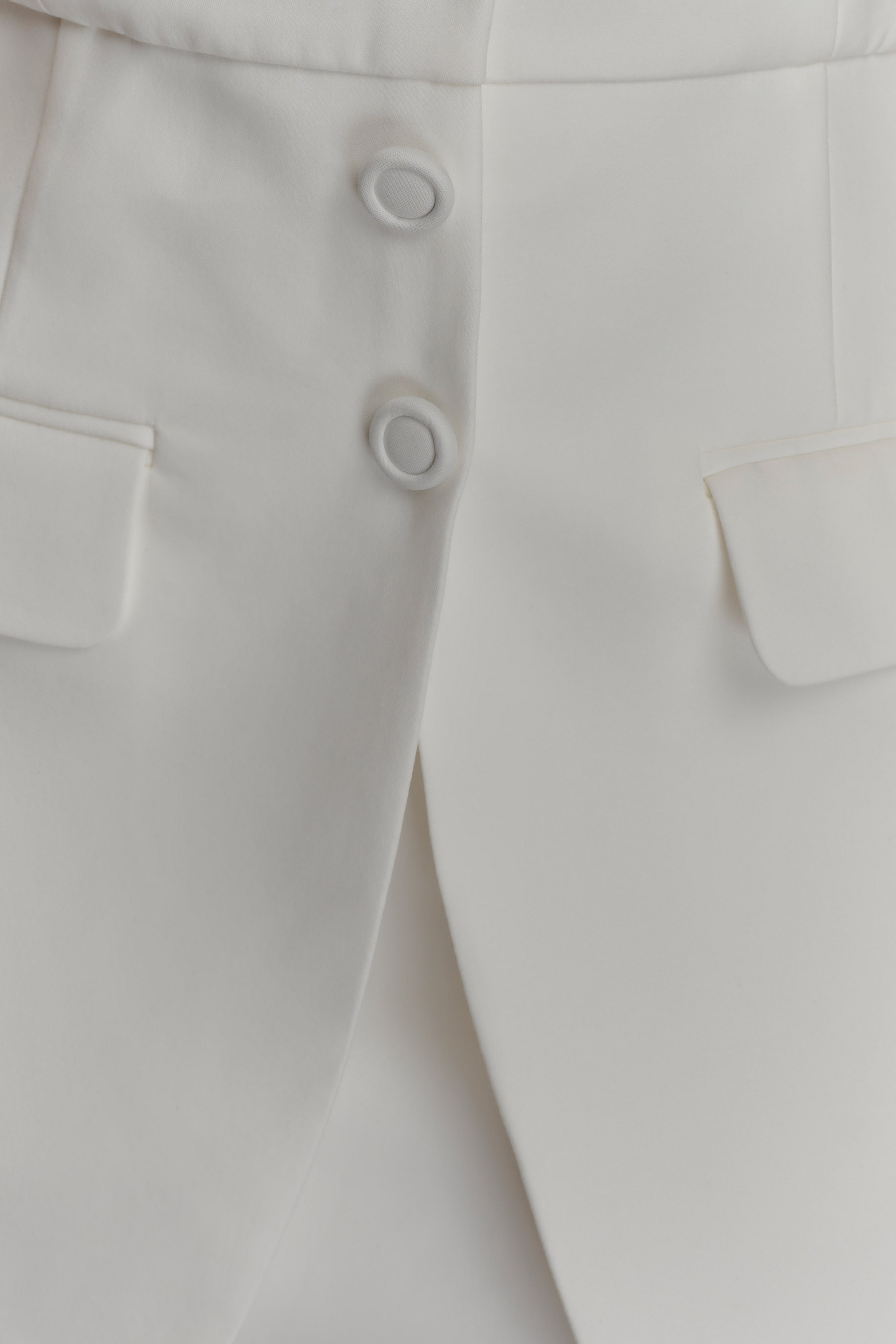 Ruth Cotton Halter Mini Dress - Ivory、mySite、solidvoid