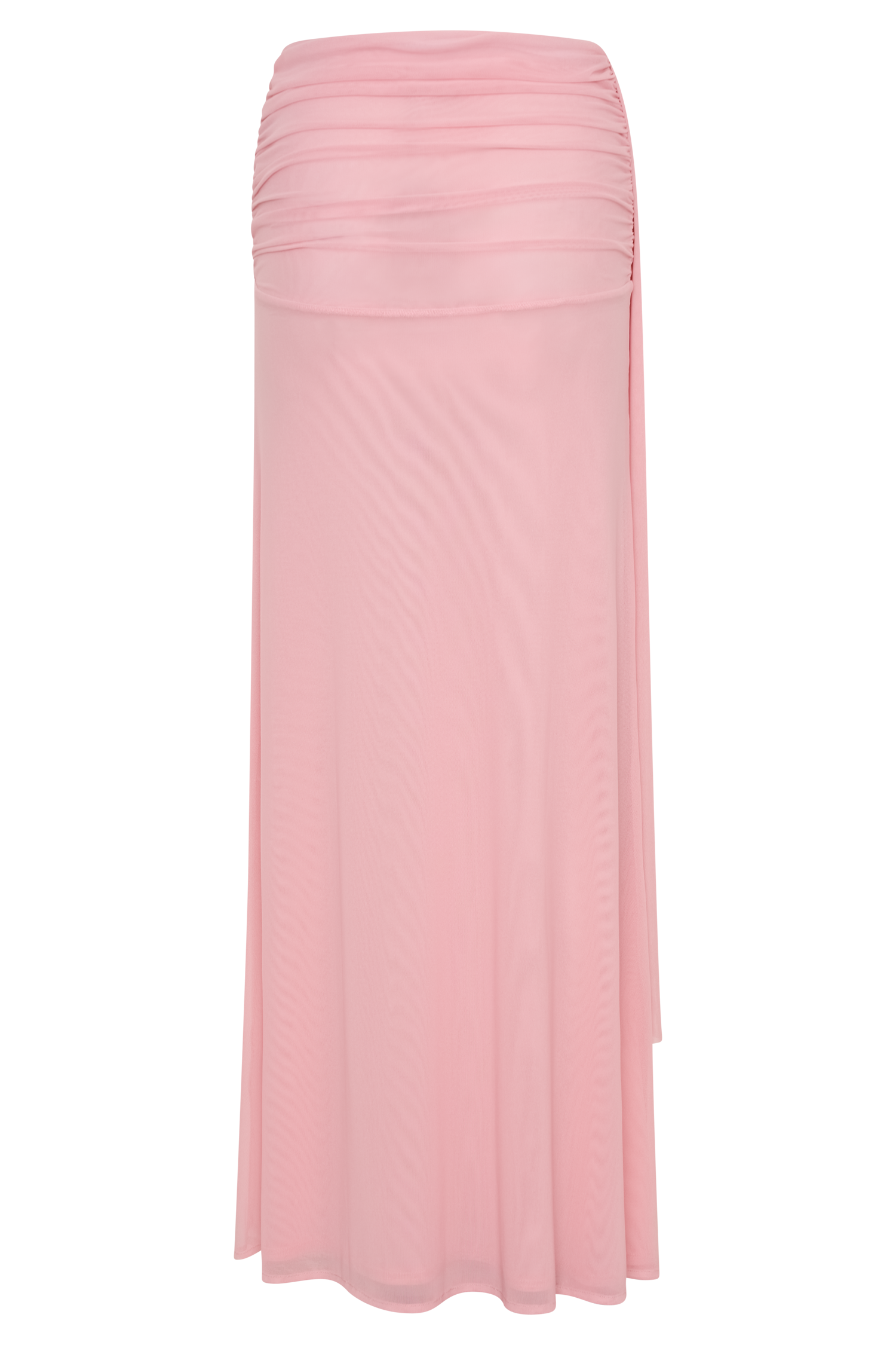 Arna Mesh Maxi Skirt - Candy Pink、mySite、solidvoid