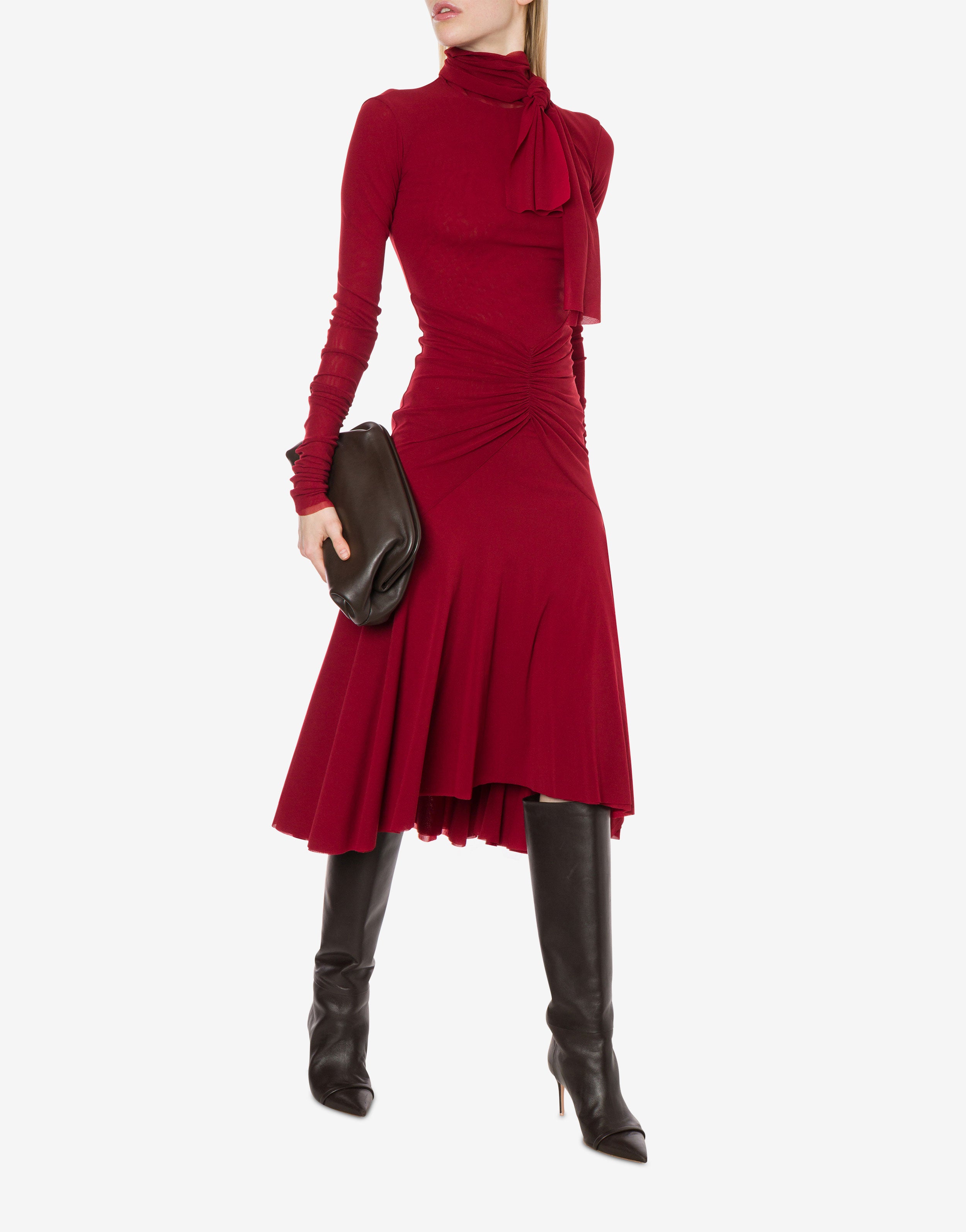 Abito longuette in tulle stretch、mySite、aoinhome