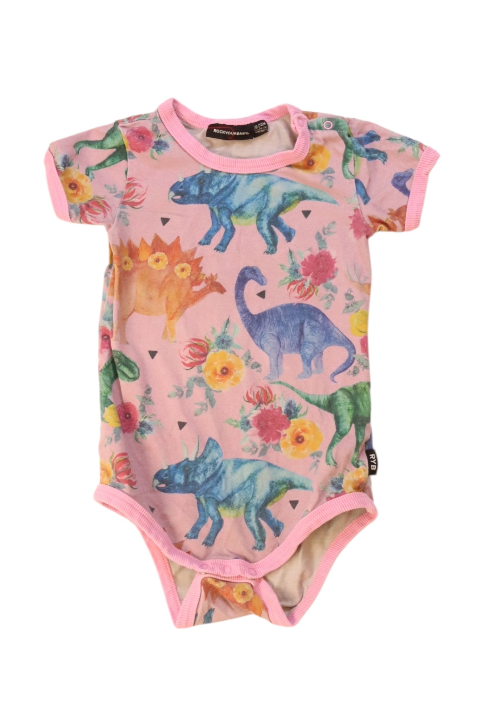 Rock Your Baby Dinosaur Print Bodysuit 18-24M、mySite、g9winljtr