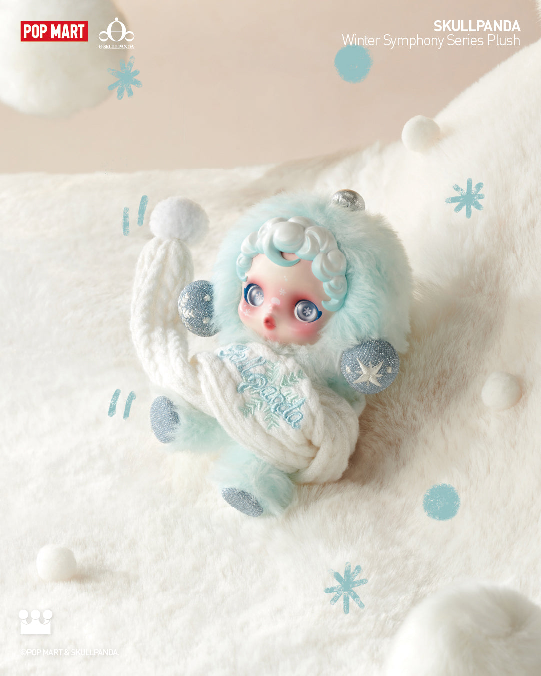  POP MART SKULLPANDA Winter Symphony Series Plush、mySite、greenlandpopulation
