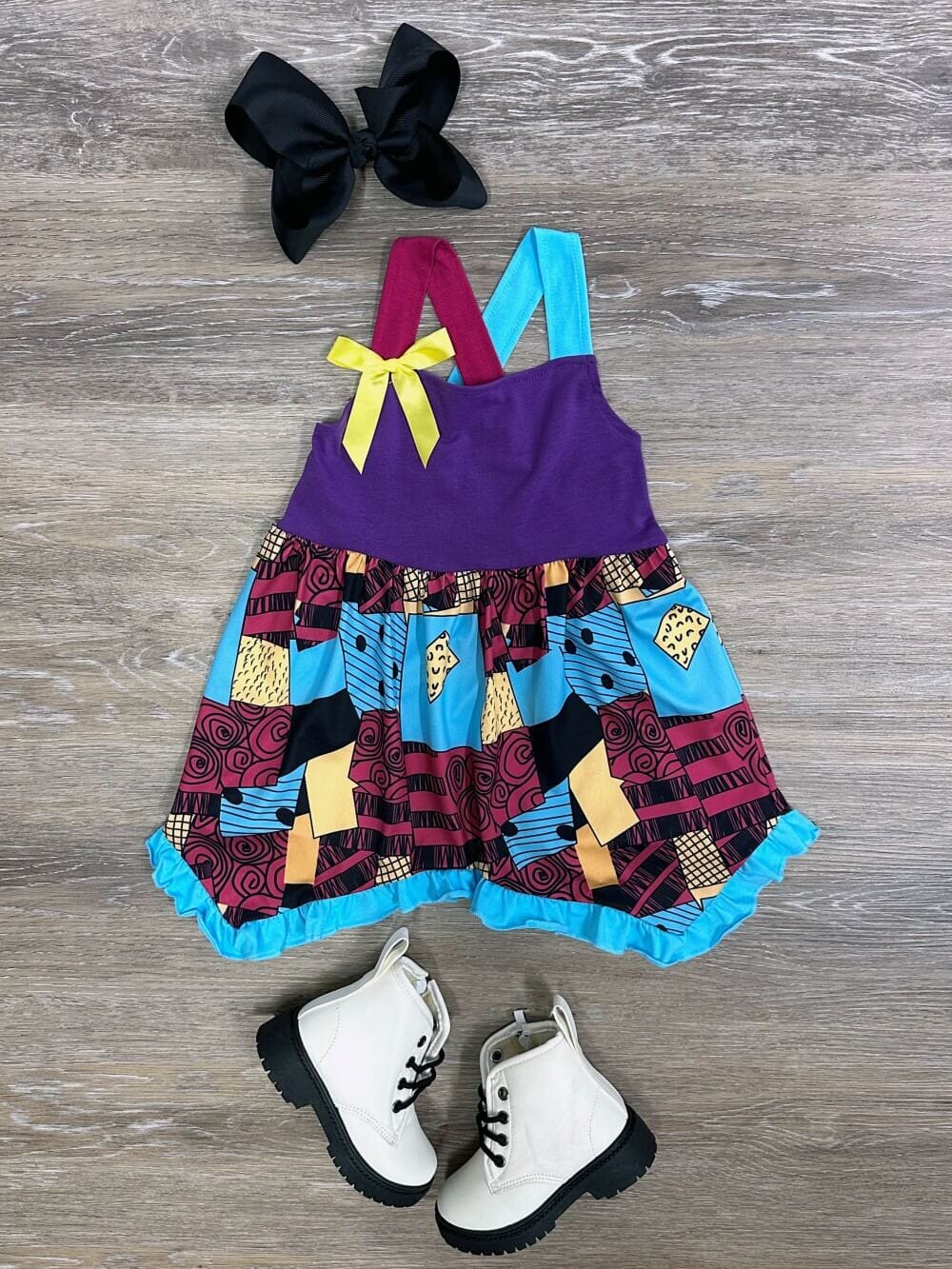 Sally Nightmare Girls Ruffle Trim Halloween Dress、mySite、camillekostekn