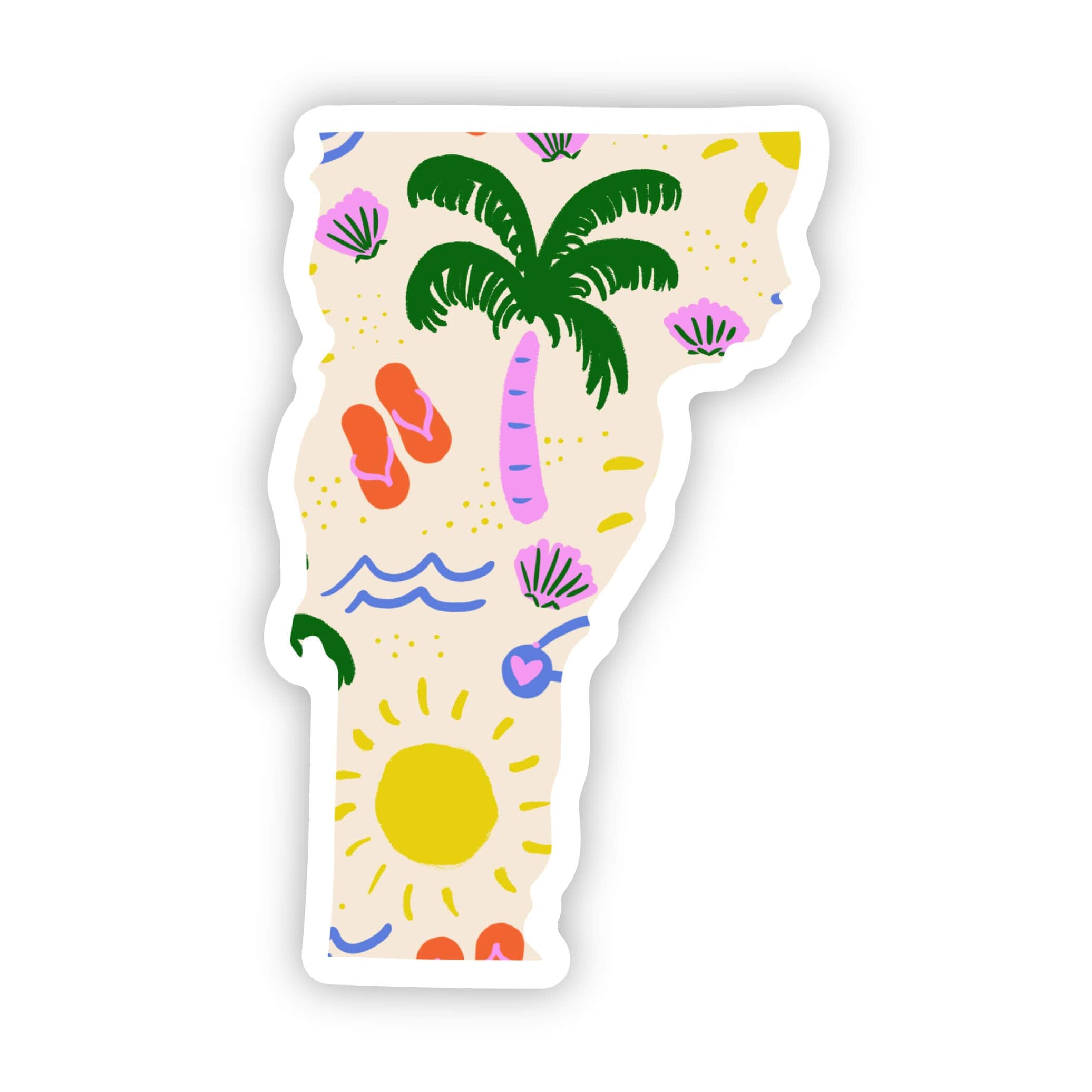  Vermont Sticker - Beach、mySite、elrpsem3k