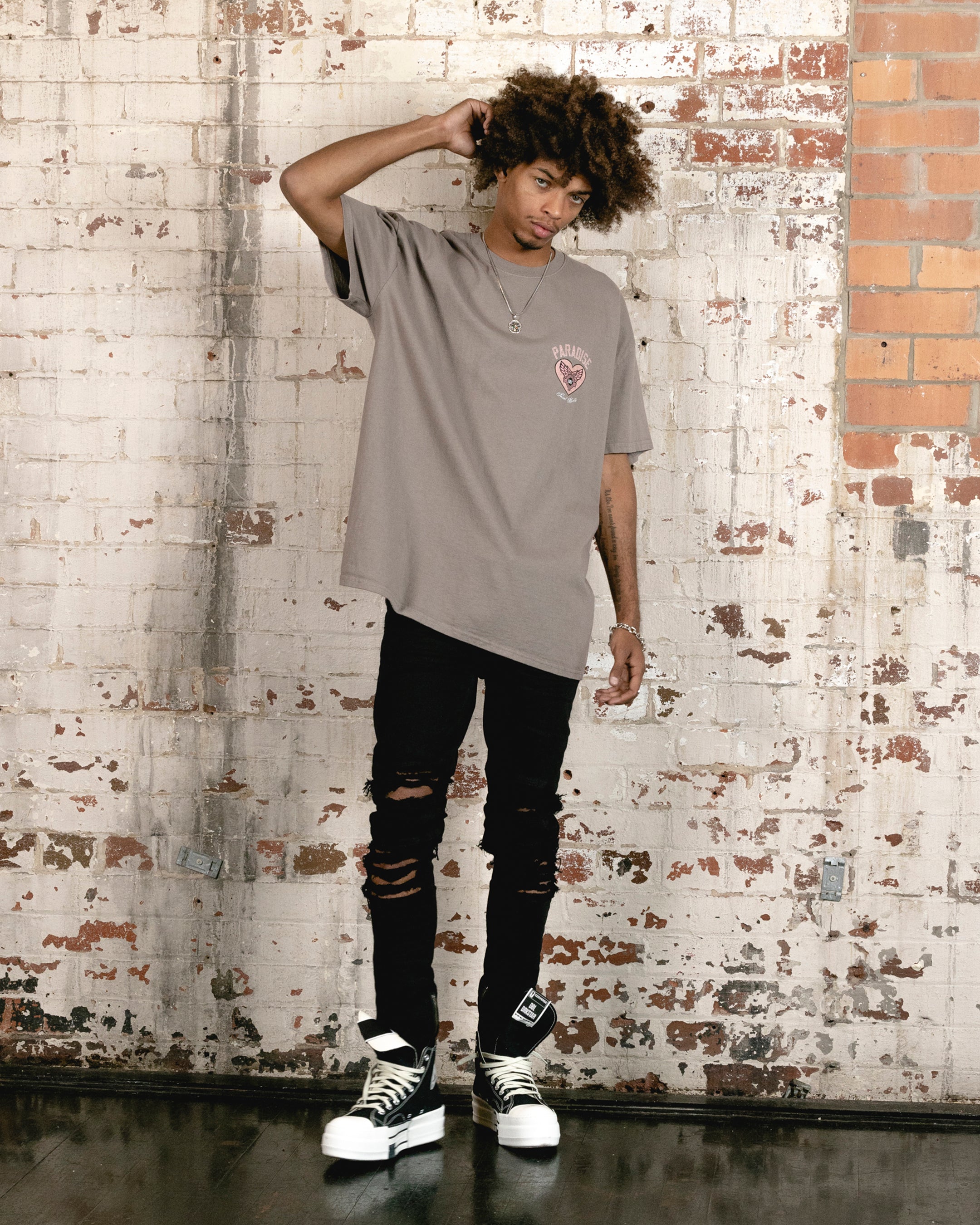 Saint Morta Paradise Lost Lafayette T-Shirt Vintage Brown、mySite、zt4zffjzw