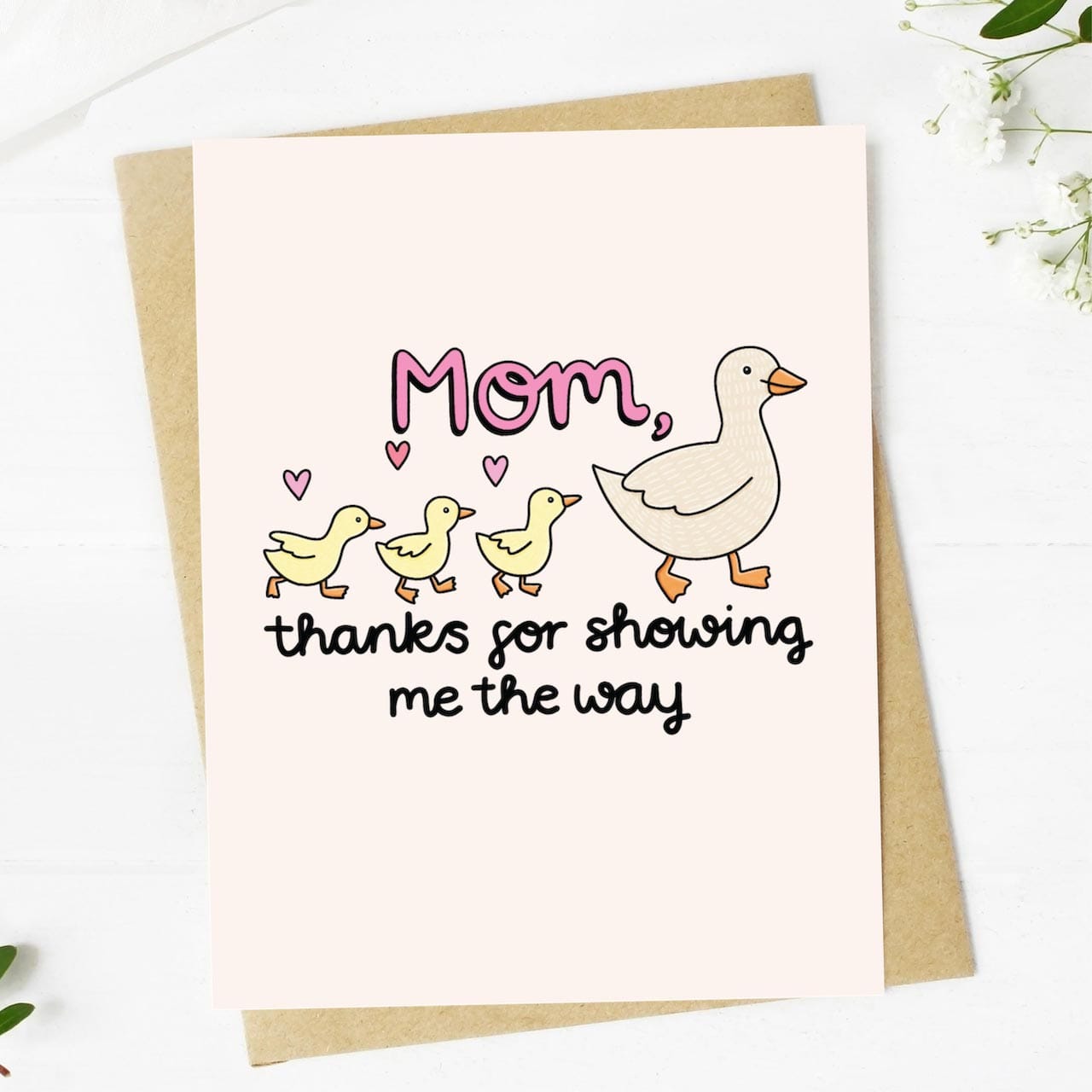  Mother Duck and Ducklings Mother's Day Card、mySite、ghnorth