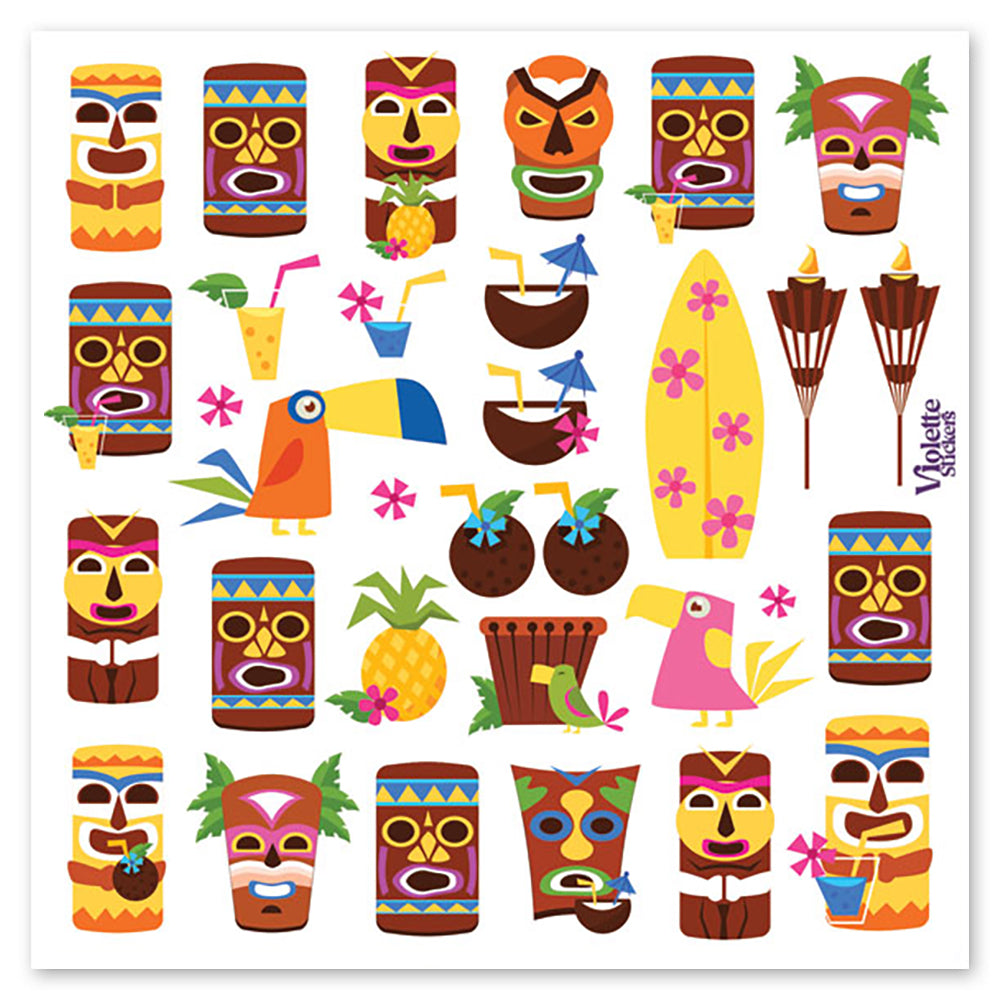  Mini Tiki Party Stickers、mySite、ghnorth