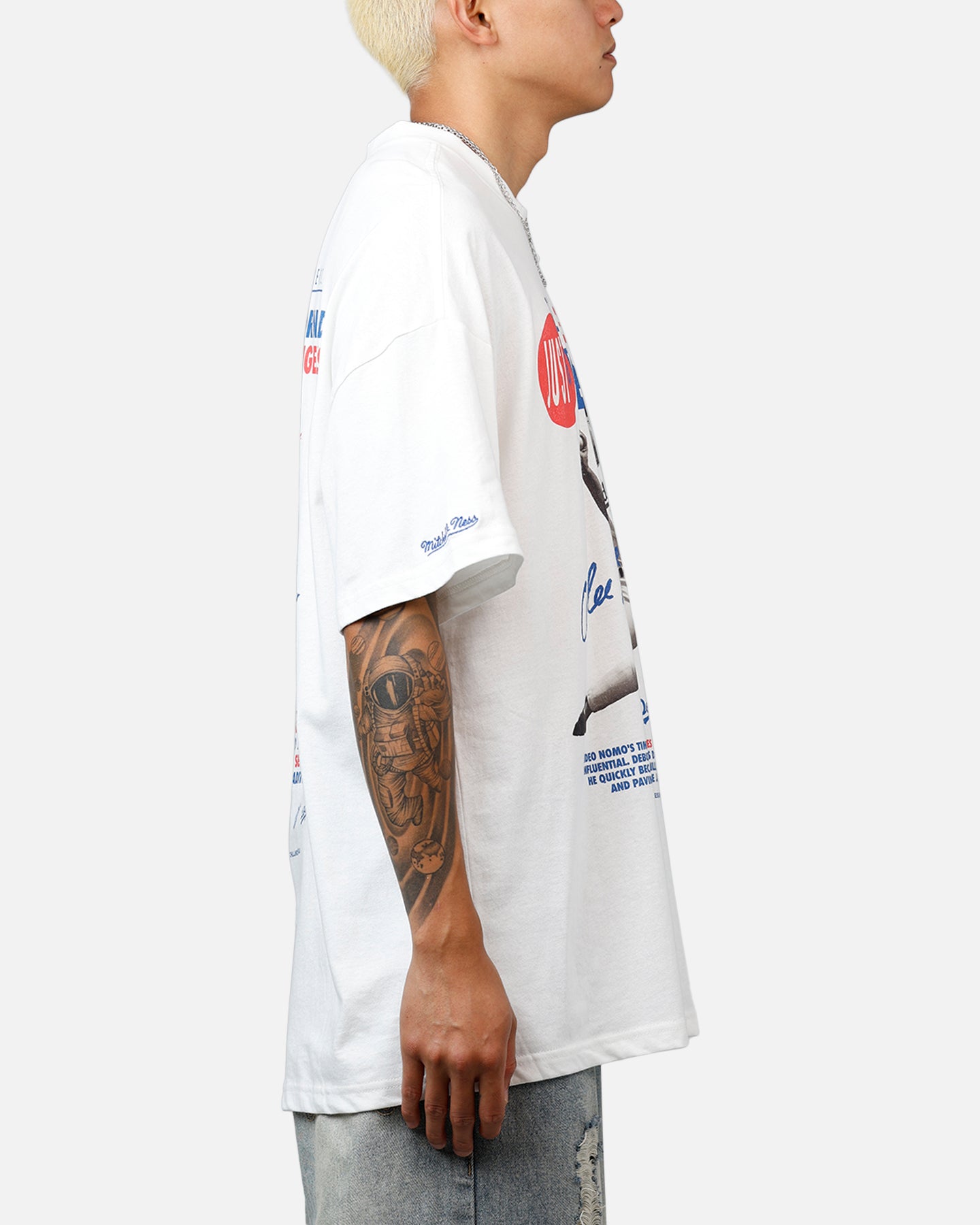 Mitchell & Ness Los Angeles Dodgers Hideo Nomo Got Better T-Shirt Vintage White、mySite、zt4zffjzw