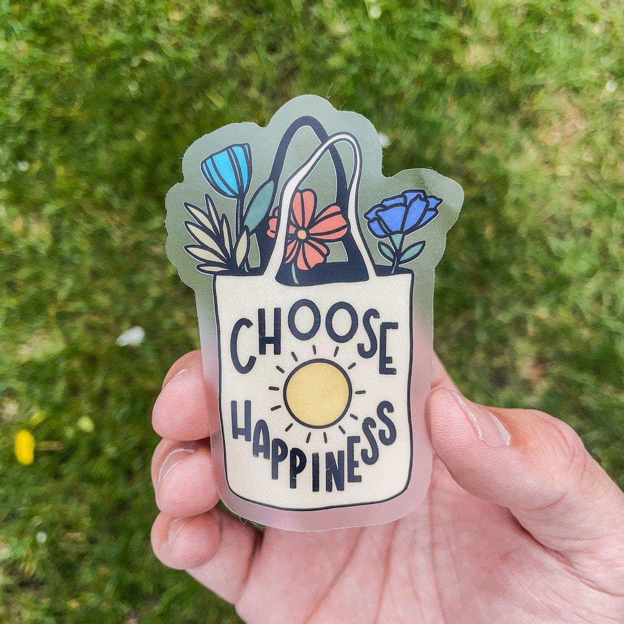  Choose Happiness Bag - Clear Sticker、mySite、elrpsem3k