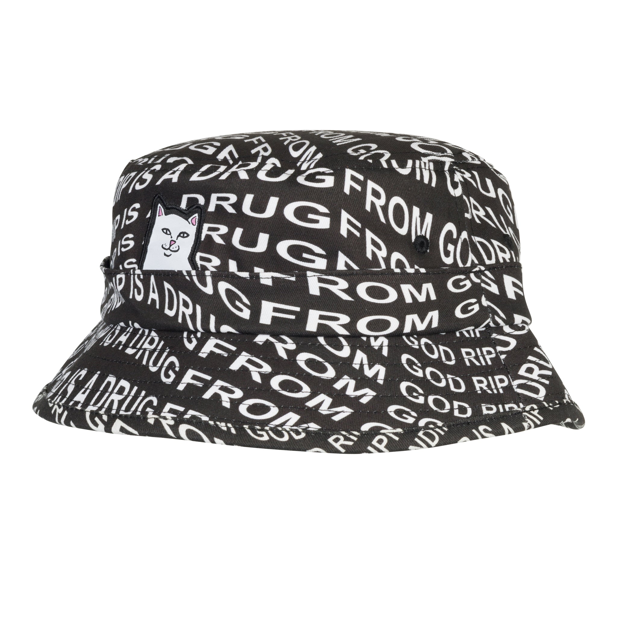  Drug From God Lord Nermal Bucket Hat (Black)、mySite、merchandisen