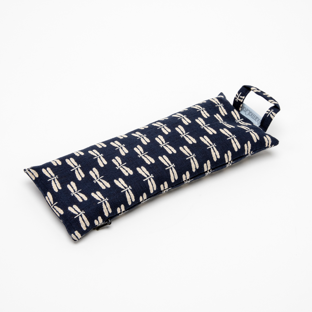 Yoga Eye Pillow in Navy Dragonfly、mySite、topwebapps