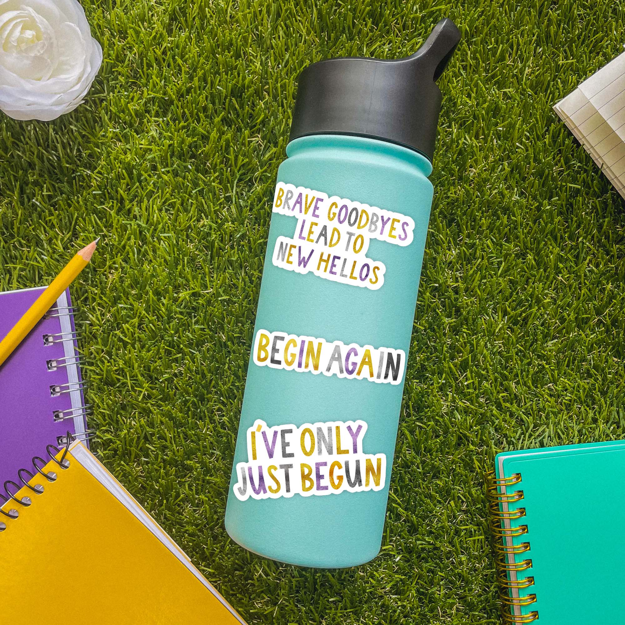  Positivity 5 Pack - New Year Lettering Stickers、mySite、elrpsem3k