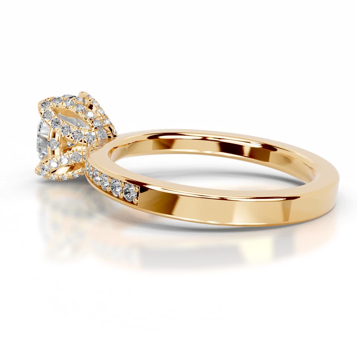 Daria Diamond Engagement Ring (1.85 Carat) -18K Yellow Gold、mySite、hinf8tx79