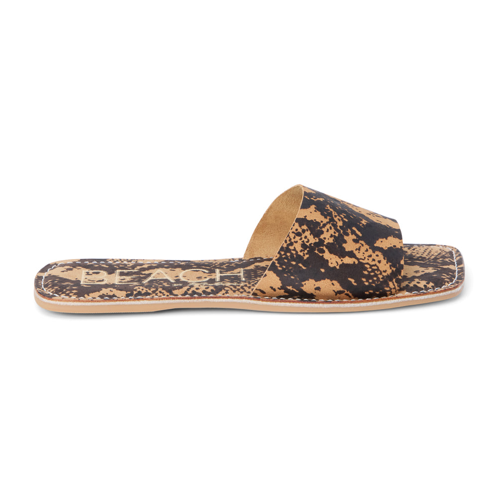 Bali Snake Print Slide Flat Sandals、mySite、gtrtttuynbv