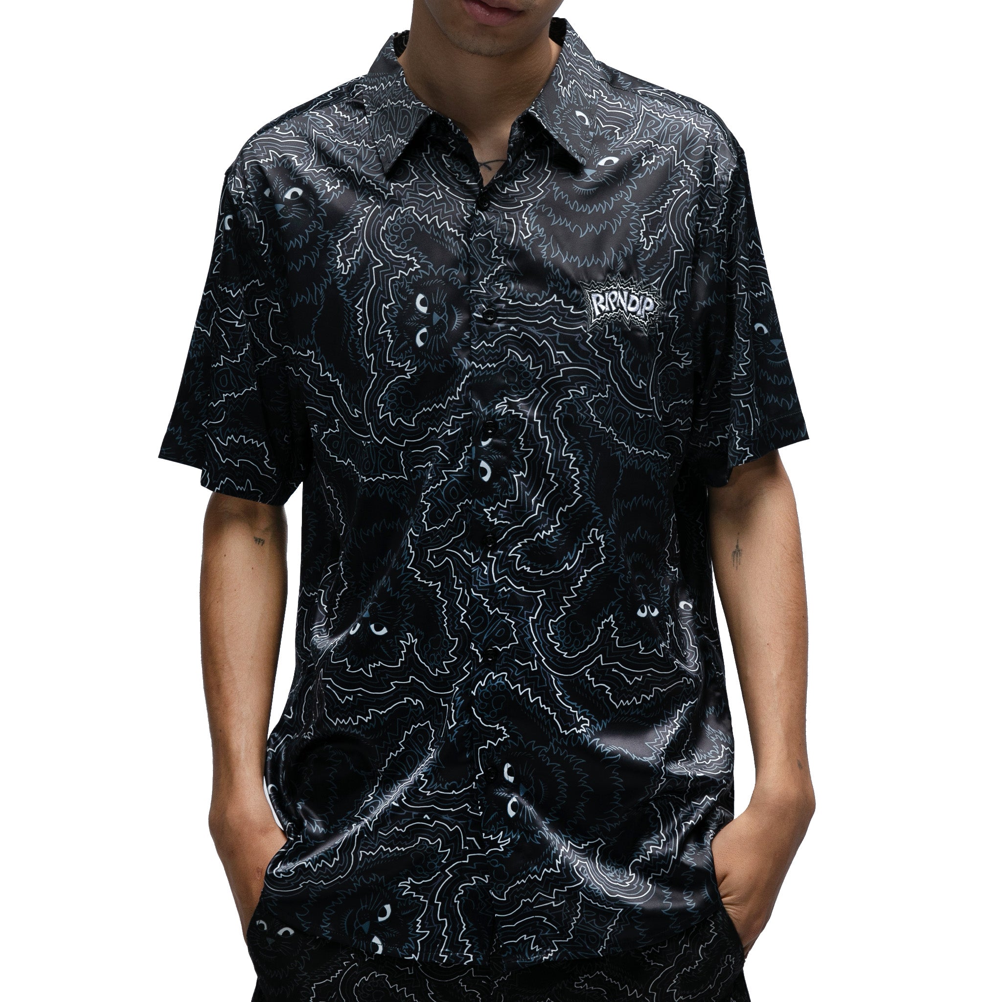  Big Pussy Energy Button Up (Black)、mySite、merchandisen