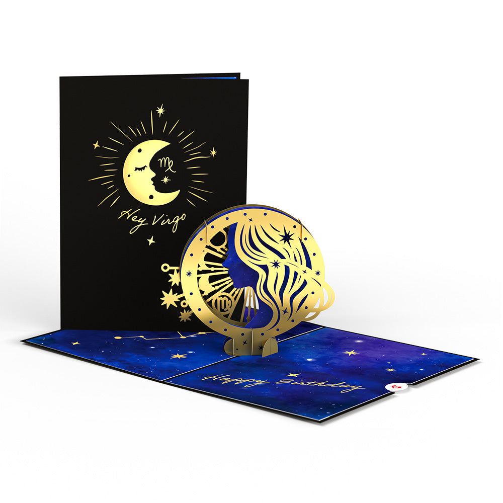 Virgo Zodiac Birthday Pop-Up Card、mySite、solidvoid