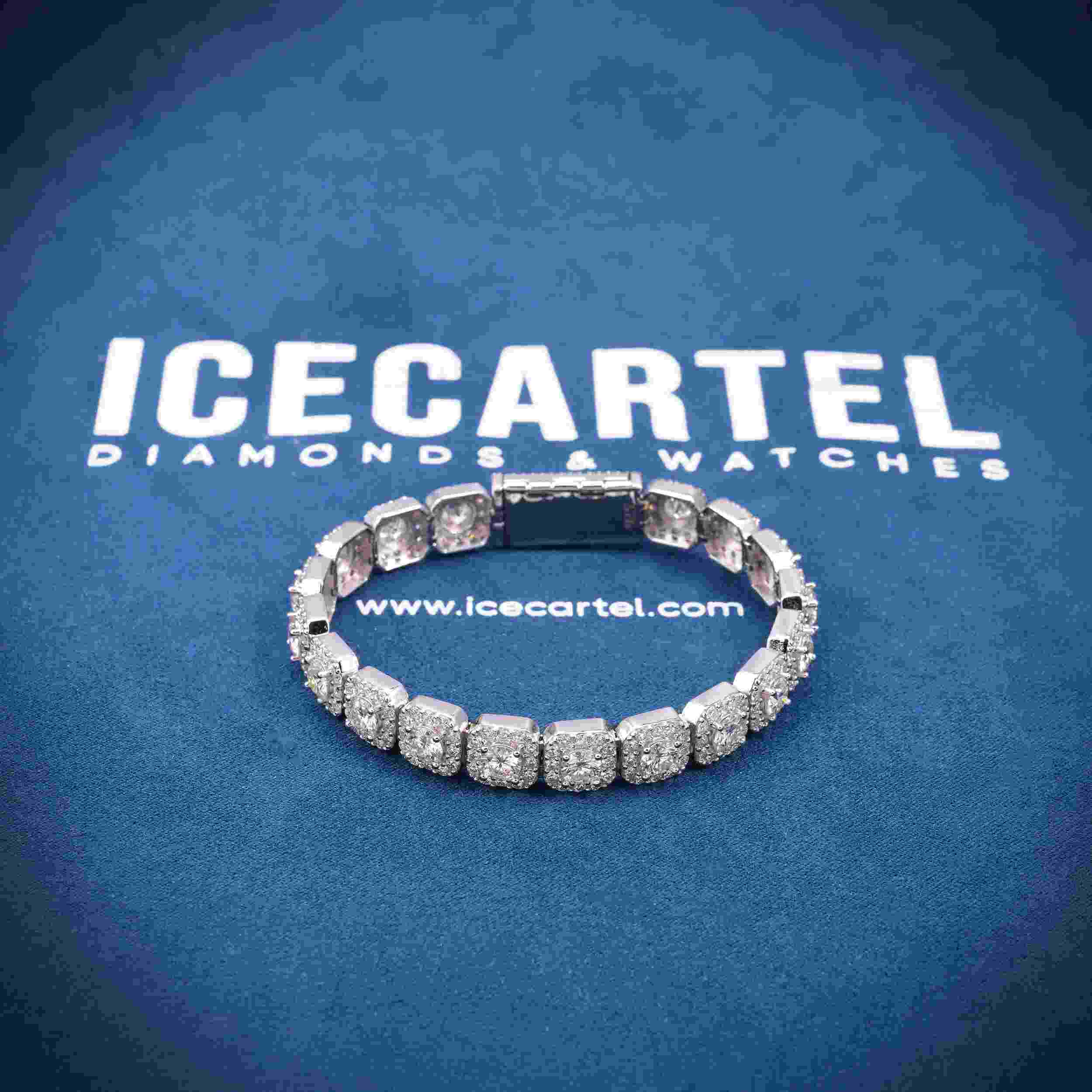 6MM Moissanite Clustered Tennis Bracelet 14K Gold、mySite、hinf8tx79