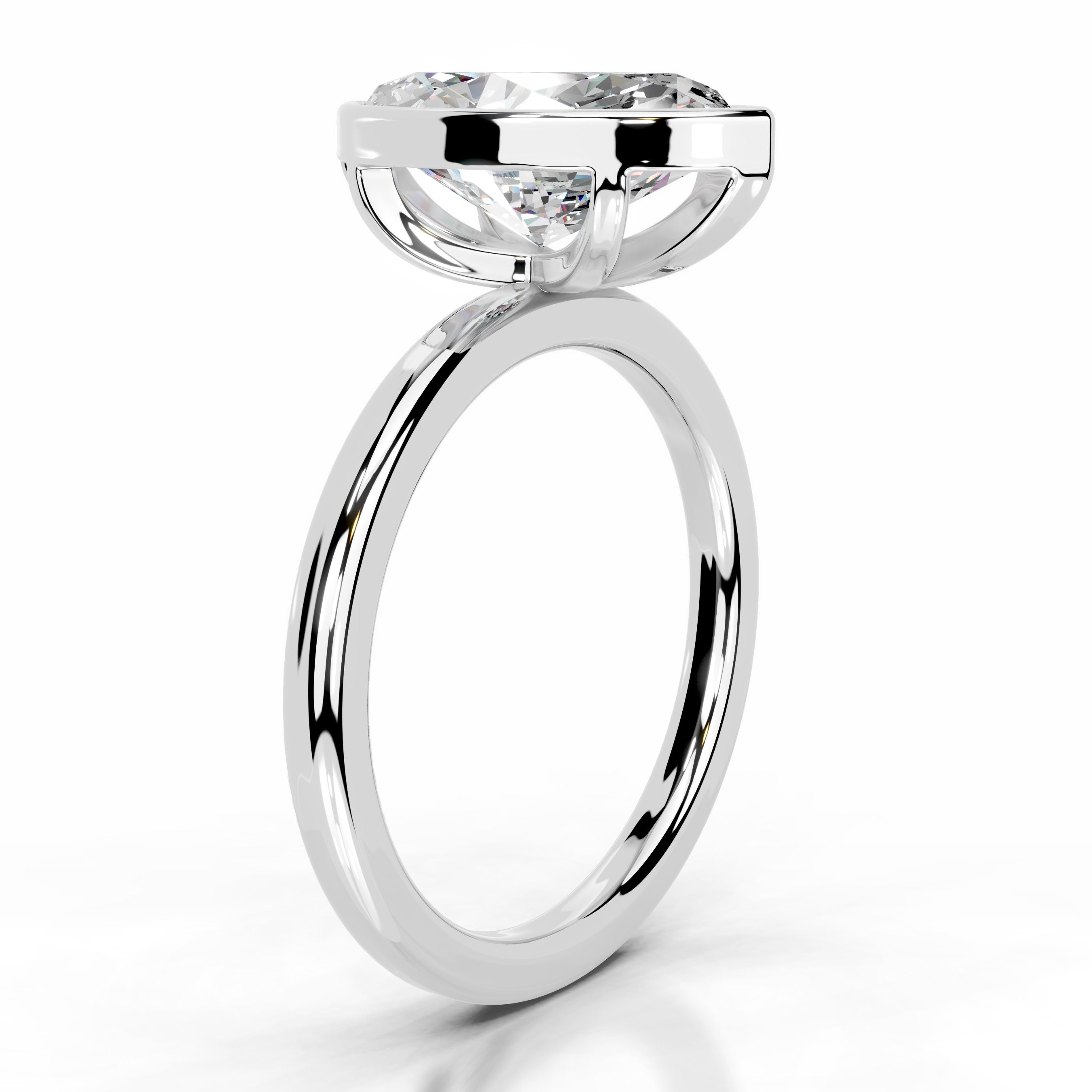 Dima Moissanite Ring - 18K White Gold、mySite、hinf8tx79