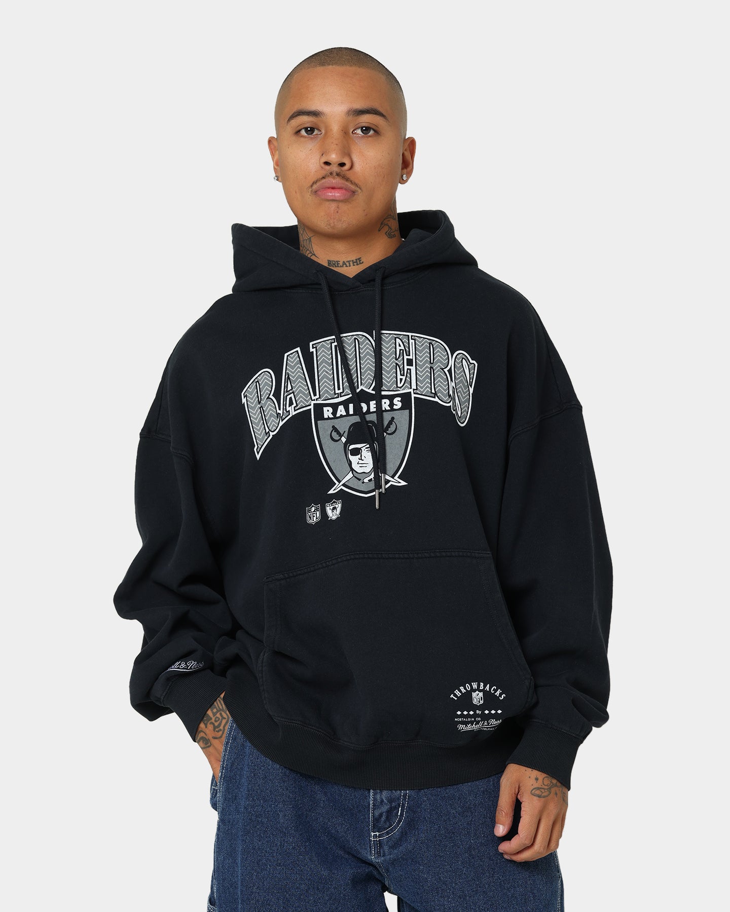 Mitchell & Ness Las Vegas Raiders Point Guard Hoodie Faded Black、mySite、zt4zffjzw