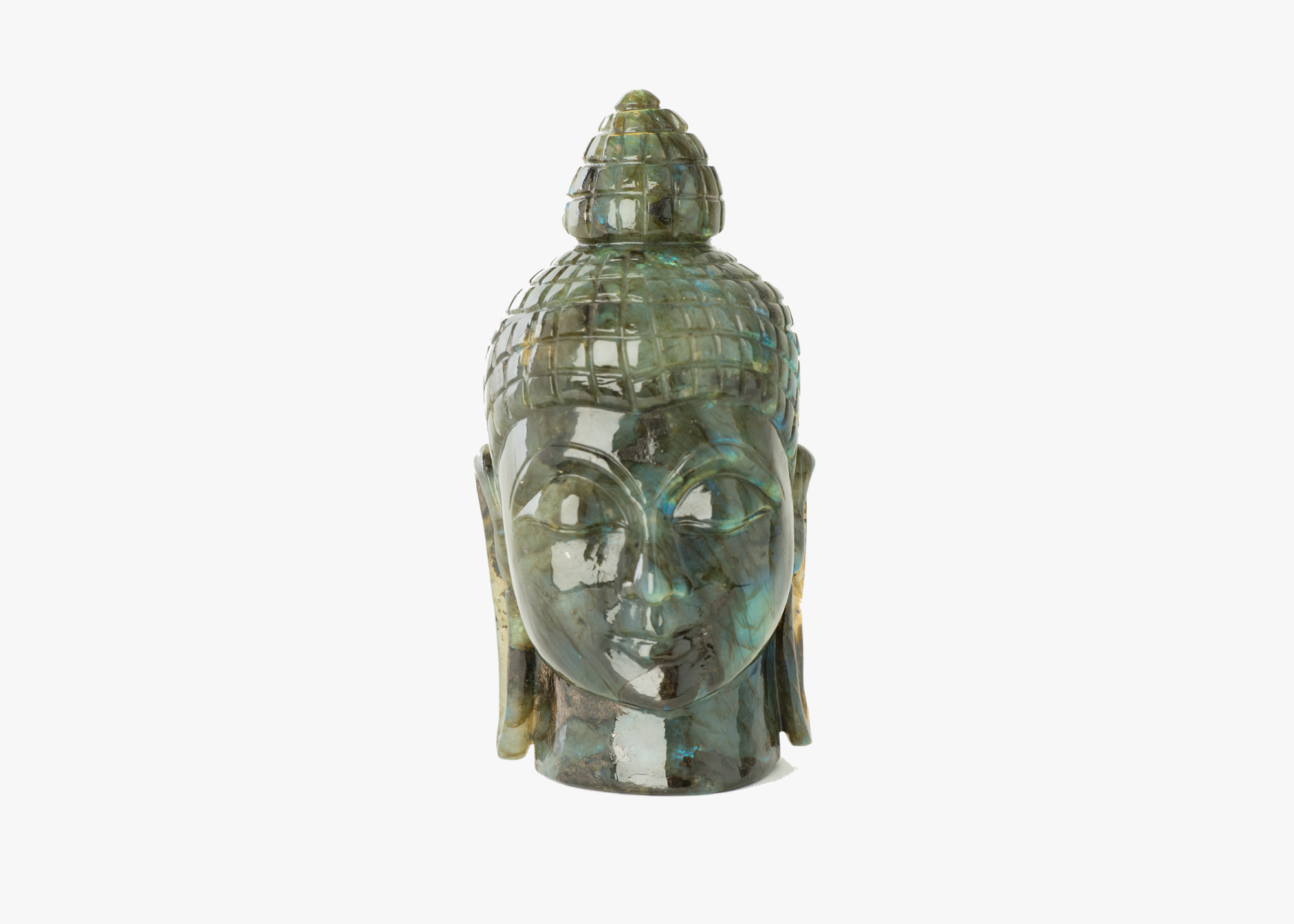 Buddha Statue - Labradorite (18cm)、mySite、topwebapps