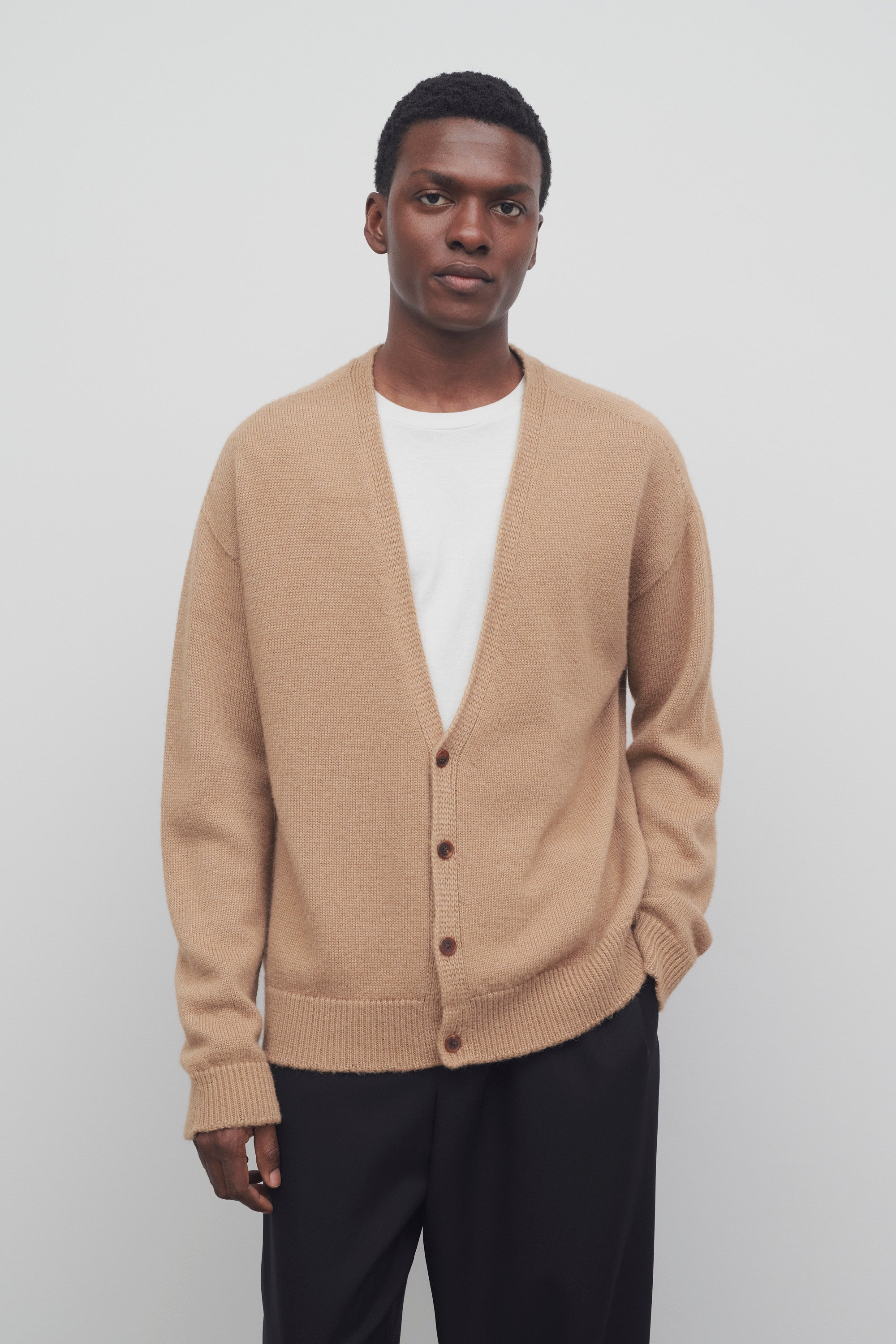 Sheldon Cardigan in Alpaca and Silk、mySite、aoinhome