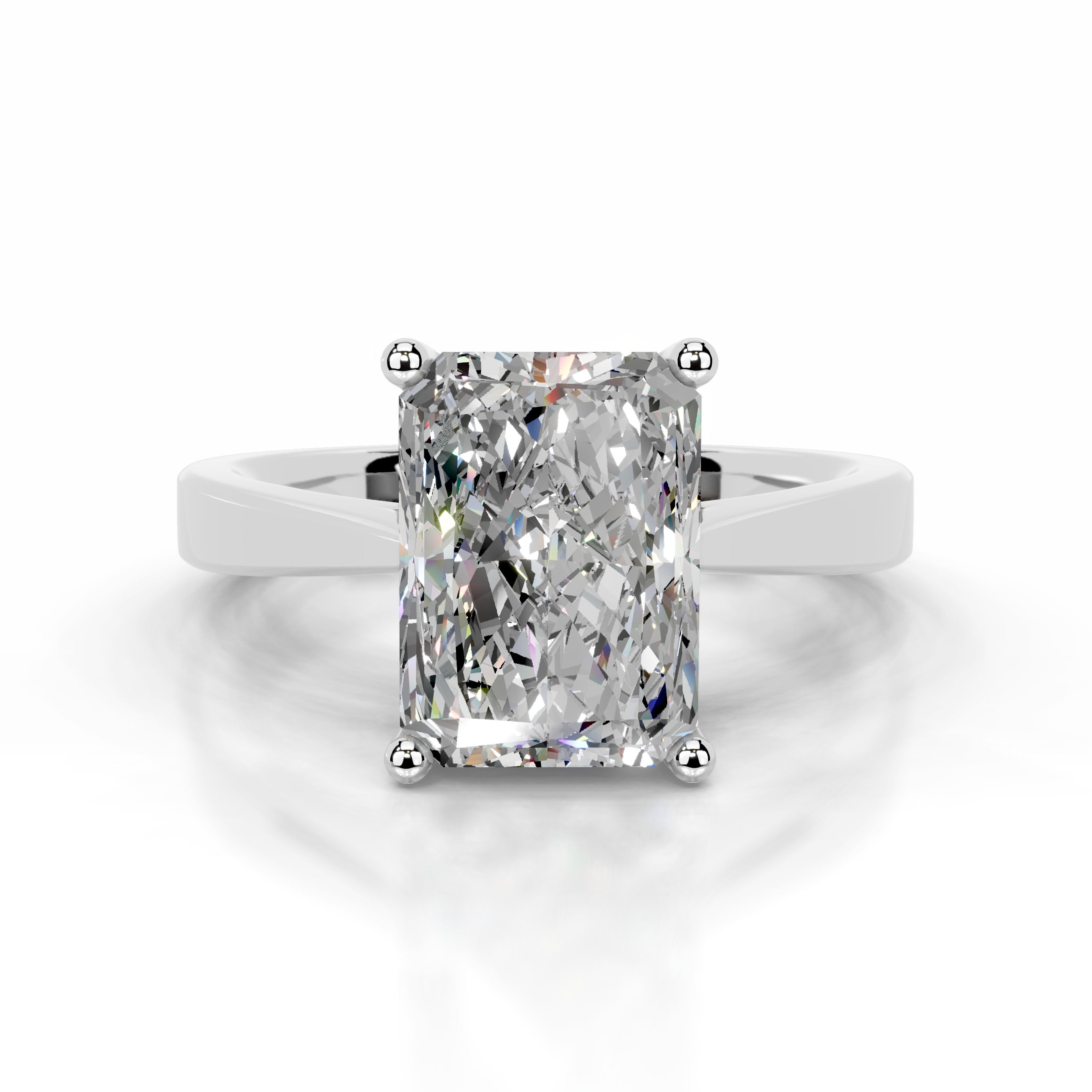 Mariana Moissanite Ring - 18K White Gold、mySite、hinf8tx79