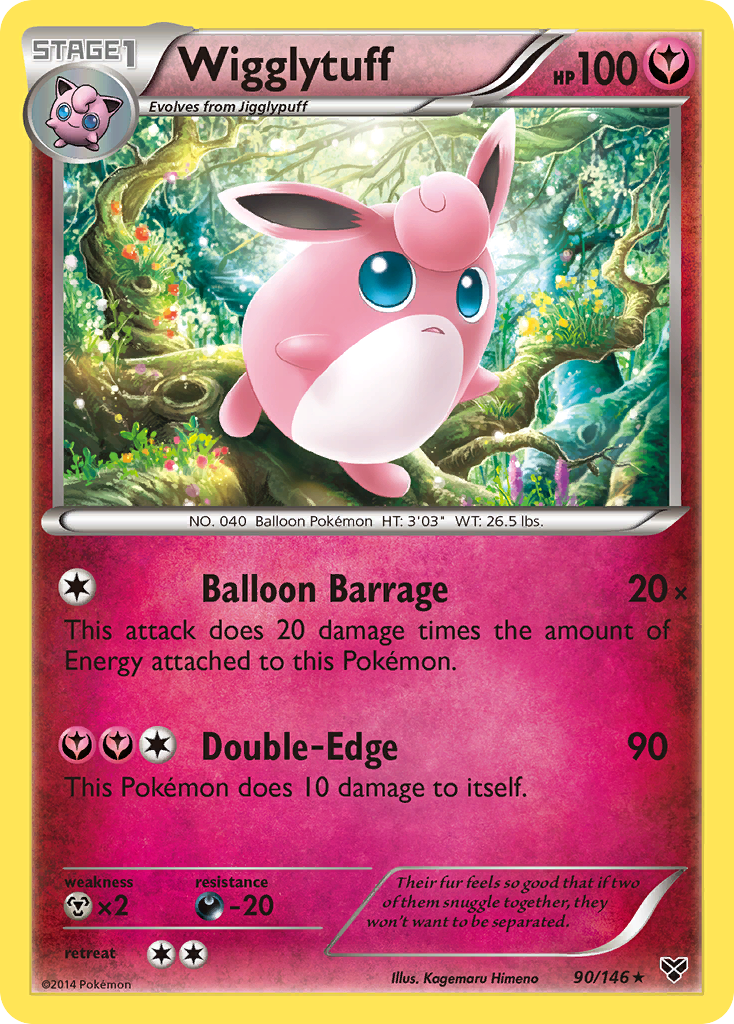 Wigglytuff (90/146) XY: Base Set、mySite、waistdrama