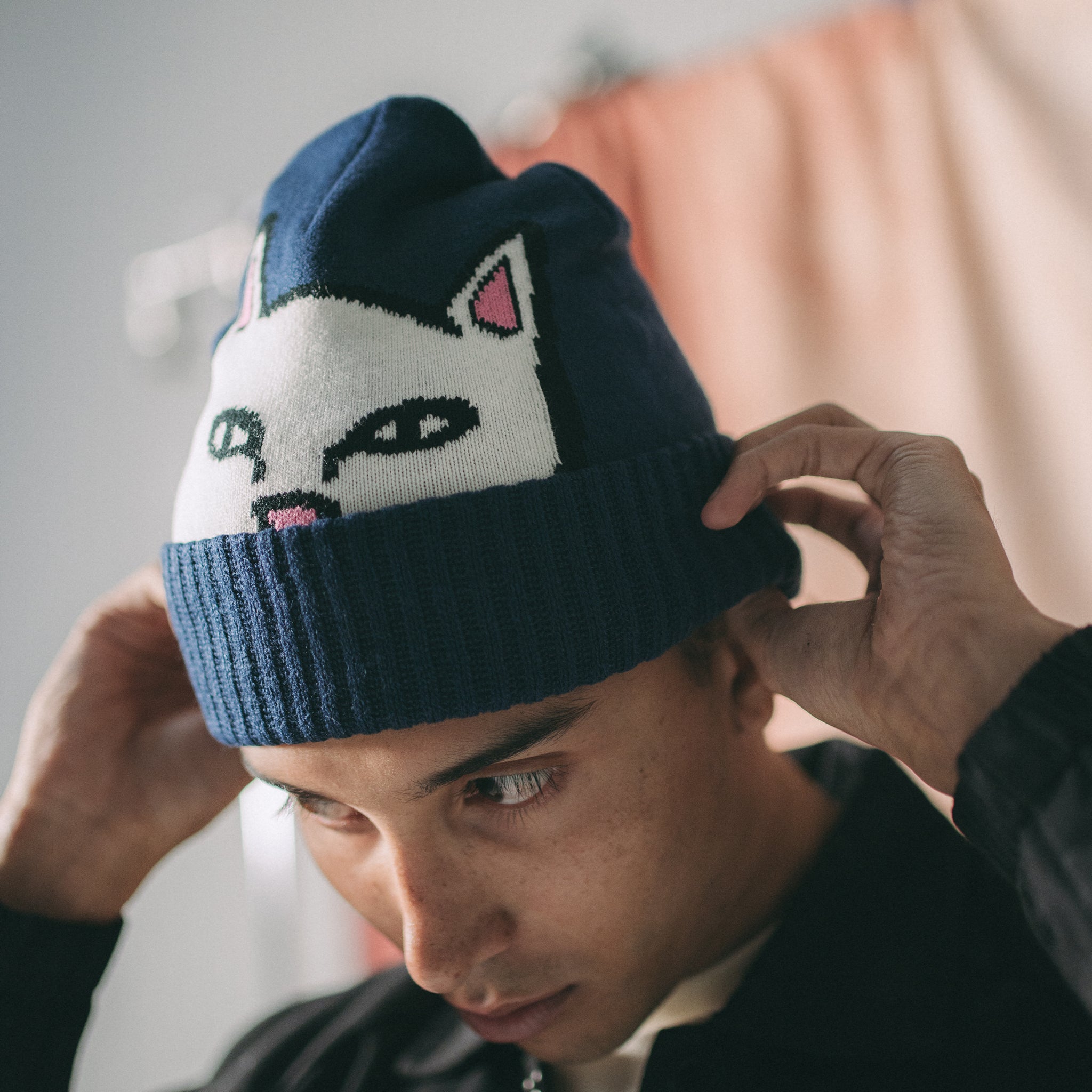  Peeking Nermal Beanie (Dark Slate)、mySite、merchandisen